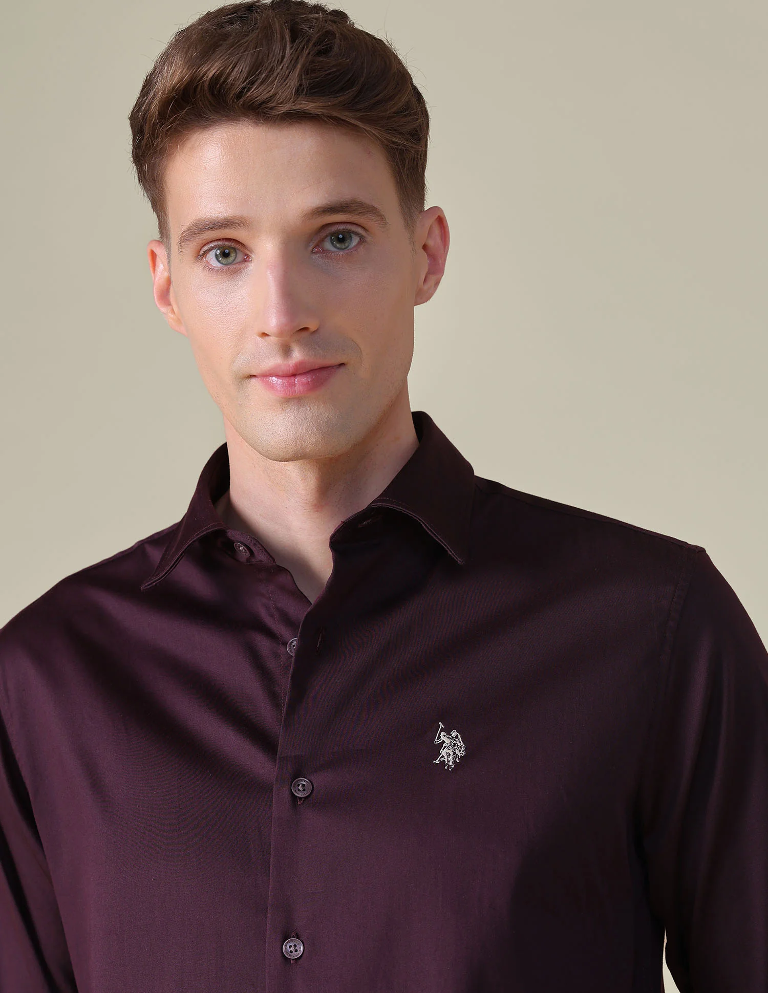 Satin Tailored Fit Shirt - Image 7