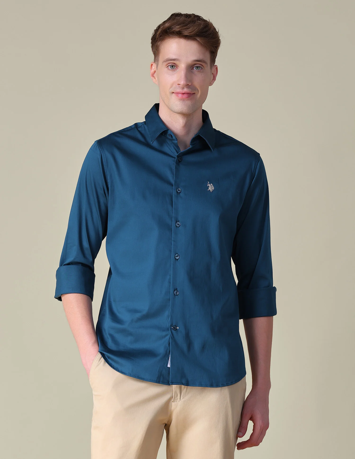 Satin Tailored Fit Shirt - Image 6