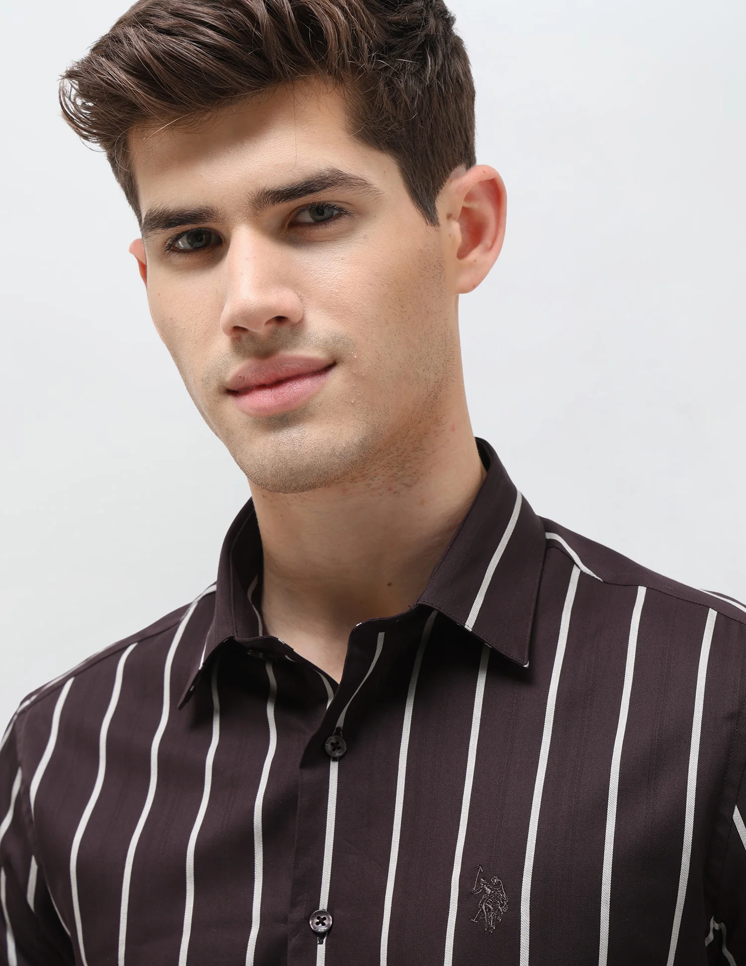 Satin Vertical Striped Shirt - Image 7