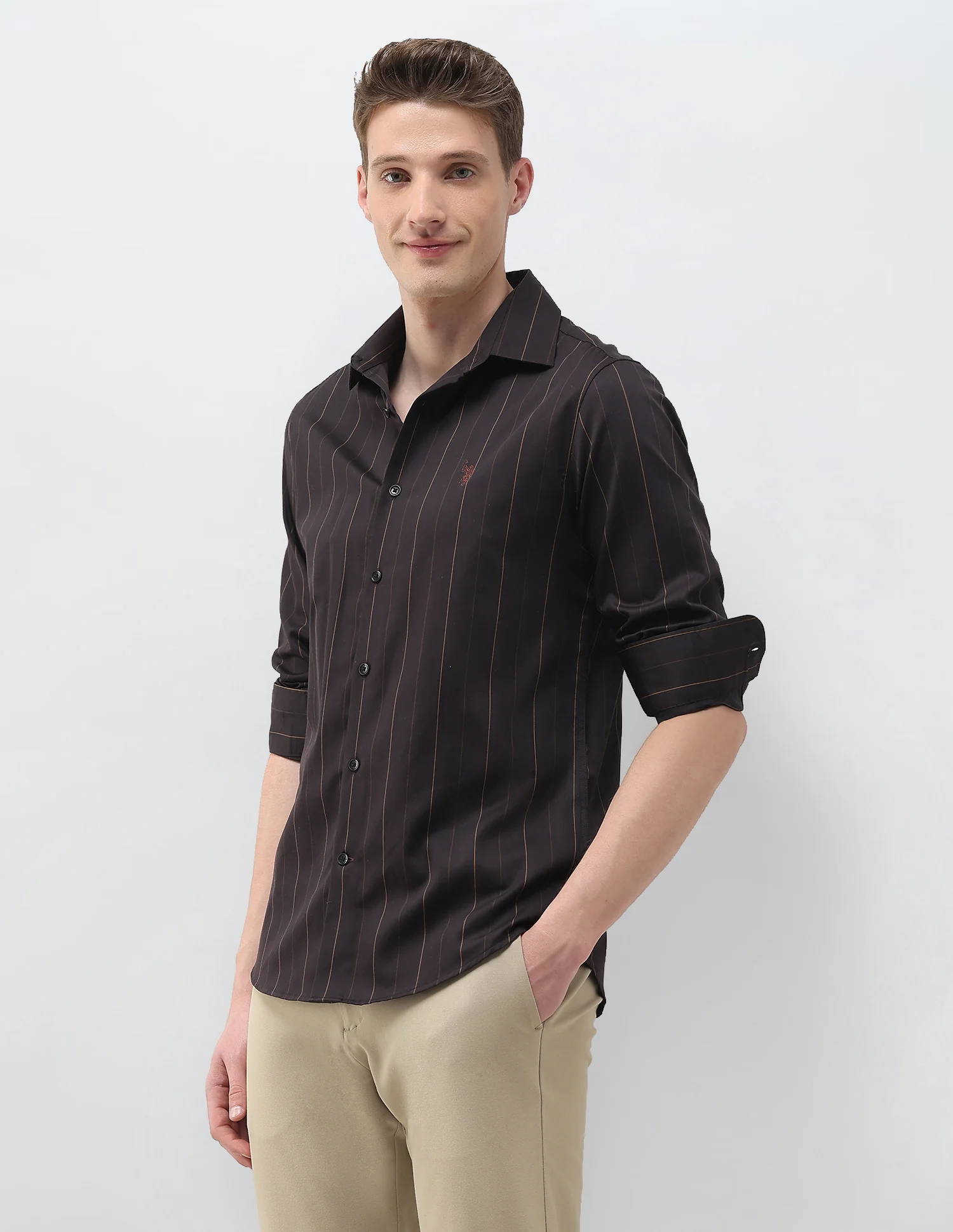 Satin Vertical Striped Shirt - Image 4