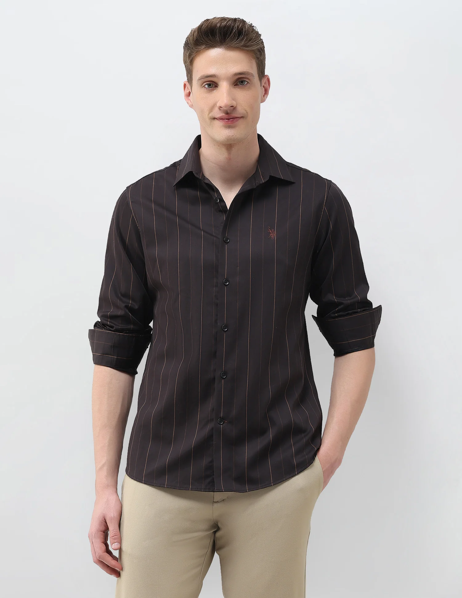Satin Vertical Striped Shirt - Image 6