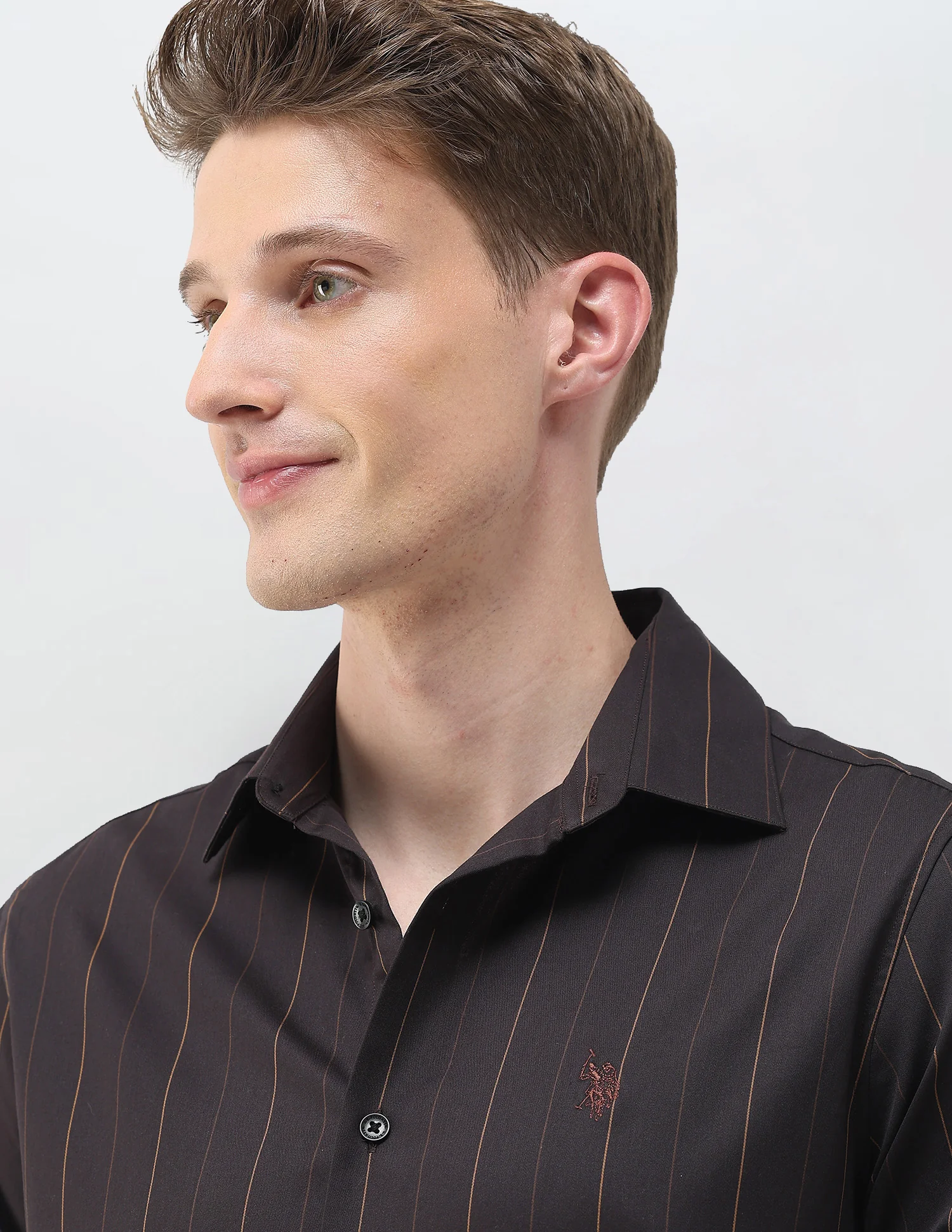 Satin Vertical Striped Shirt - Image 7