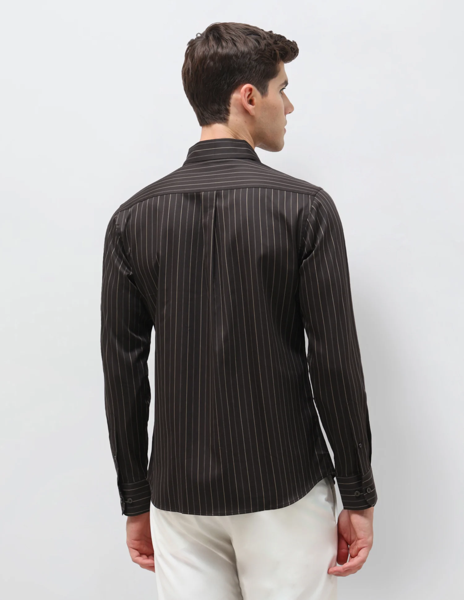 Satin Vertical Striped Shirt - Image 5