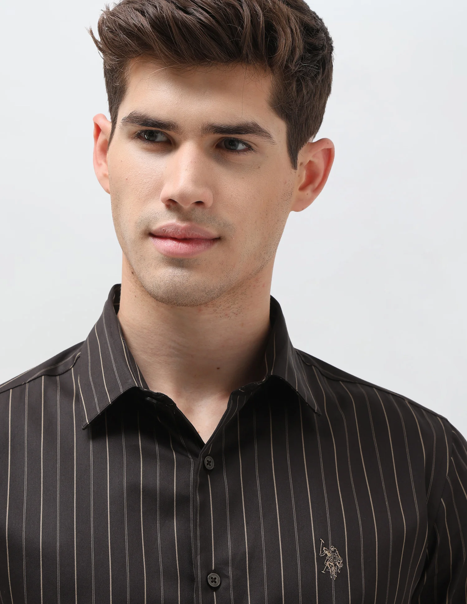 Satin Vertical Striped Shirt - Image 7