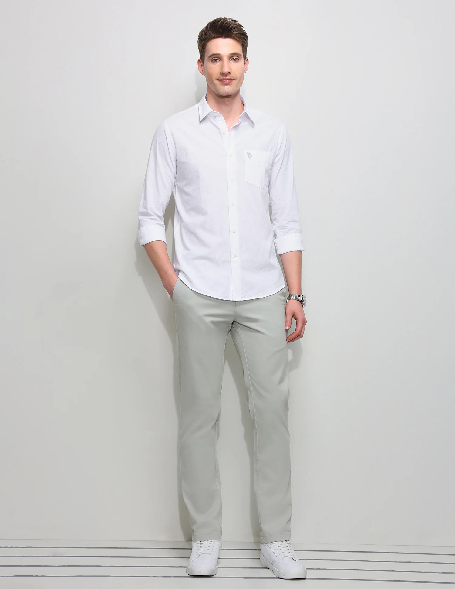 Seersucker Regular Fit Textured Shirt - Image 3