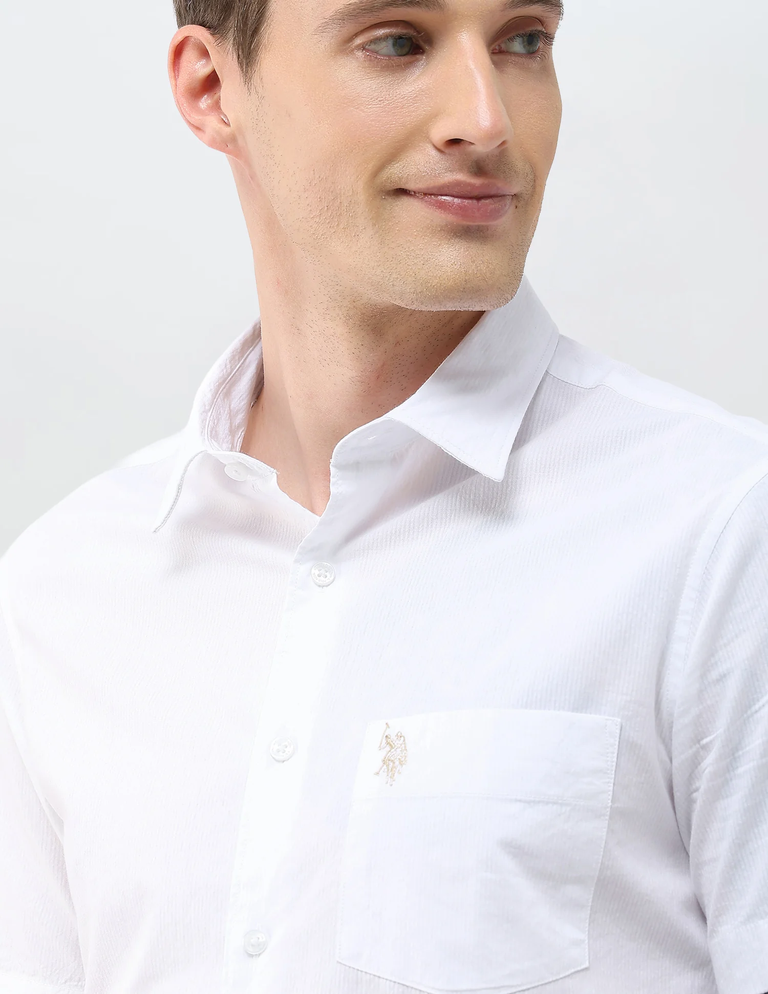 Seersucker Regular Fit Textured Shirt - Image 7