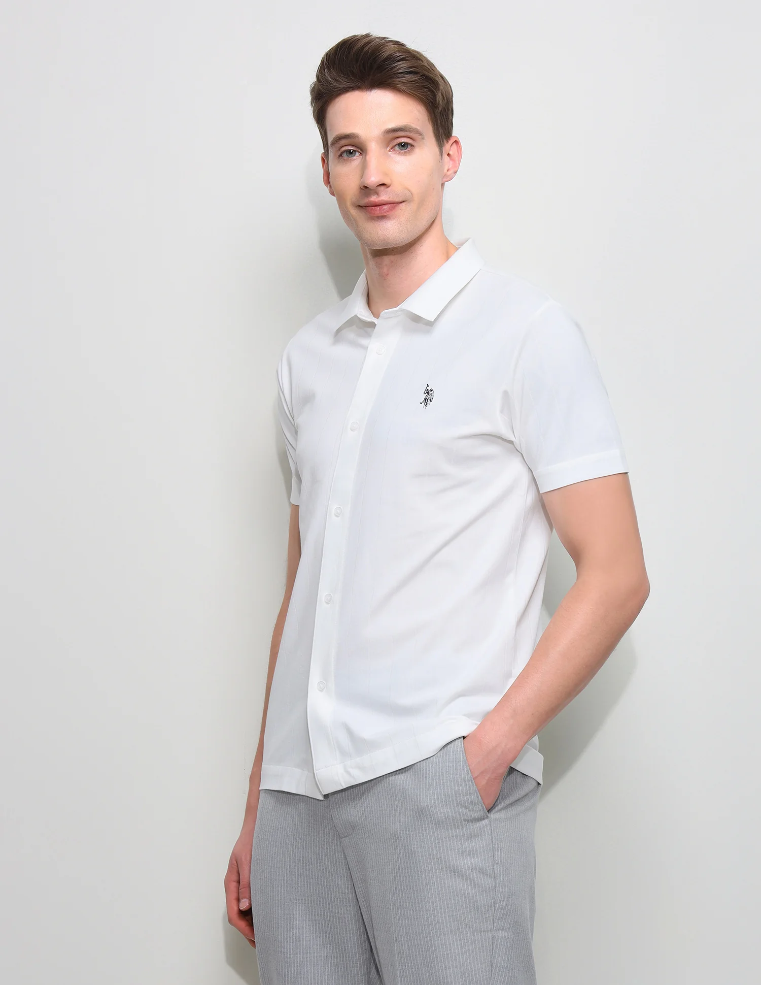 Seersucker Slim Fit Shirt - Image 4