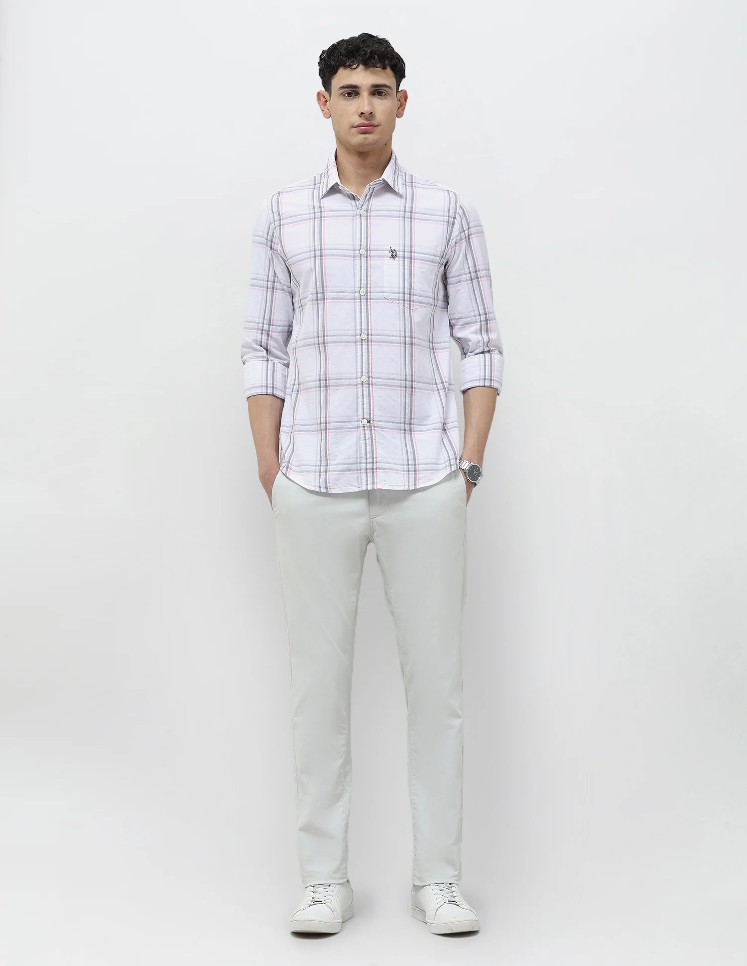 Seersucker Tailored Fit Shirt - Image 3