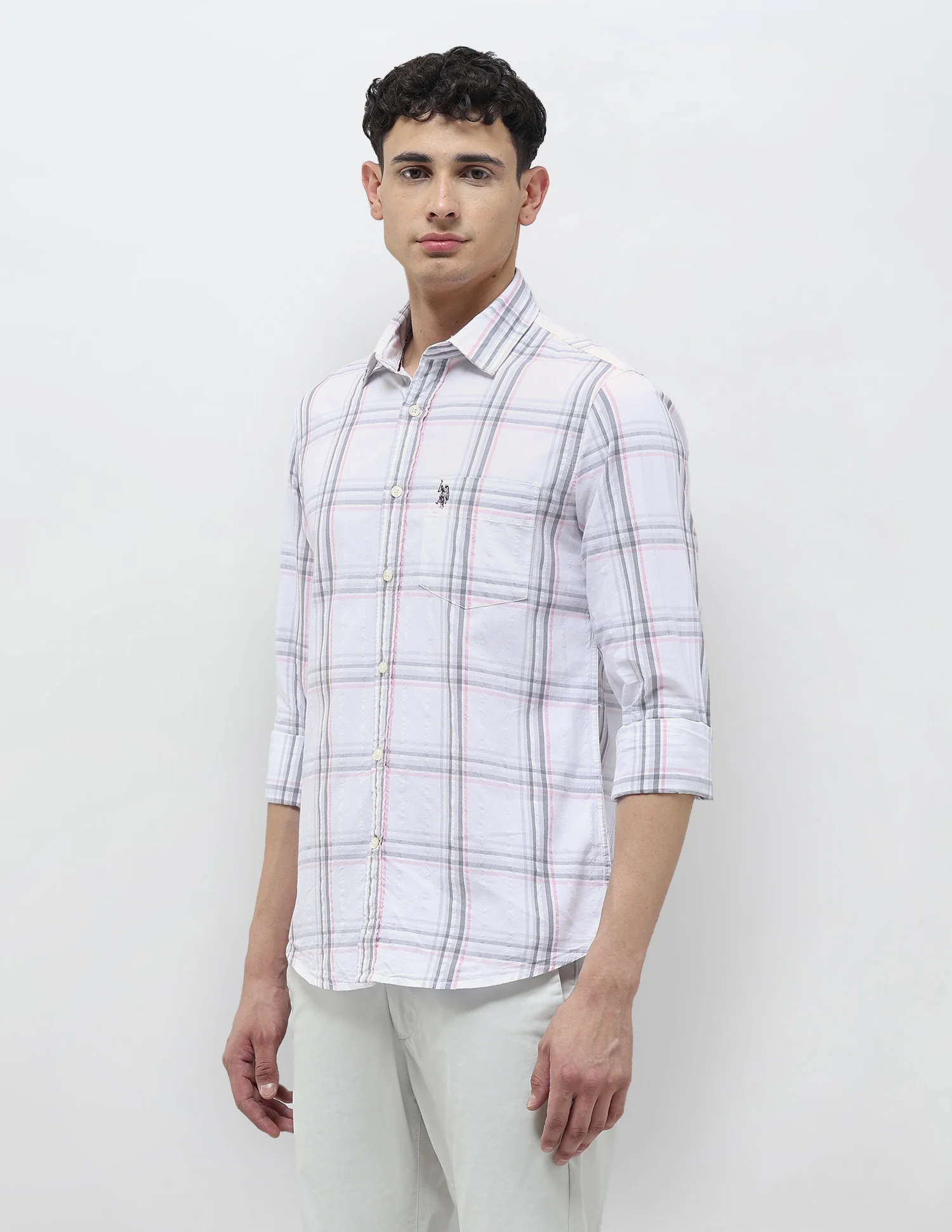 Seersucker Tailored Fit Shirt - Image 4