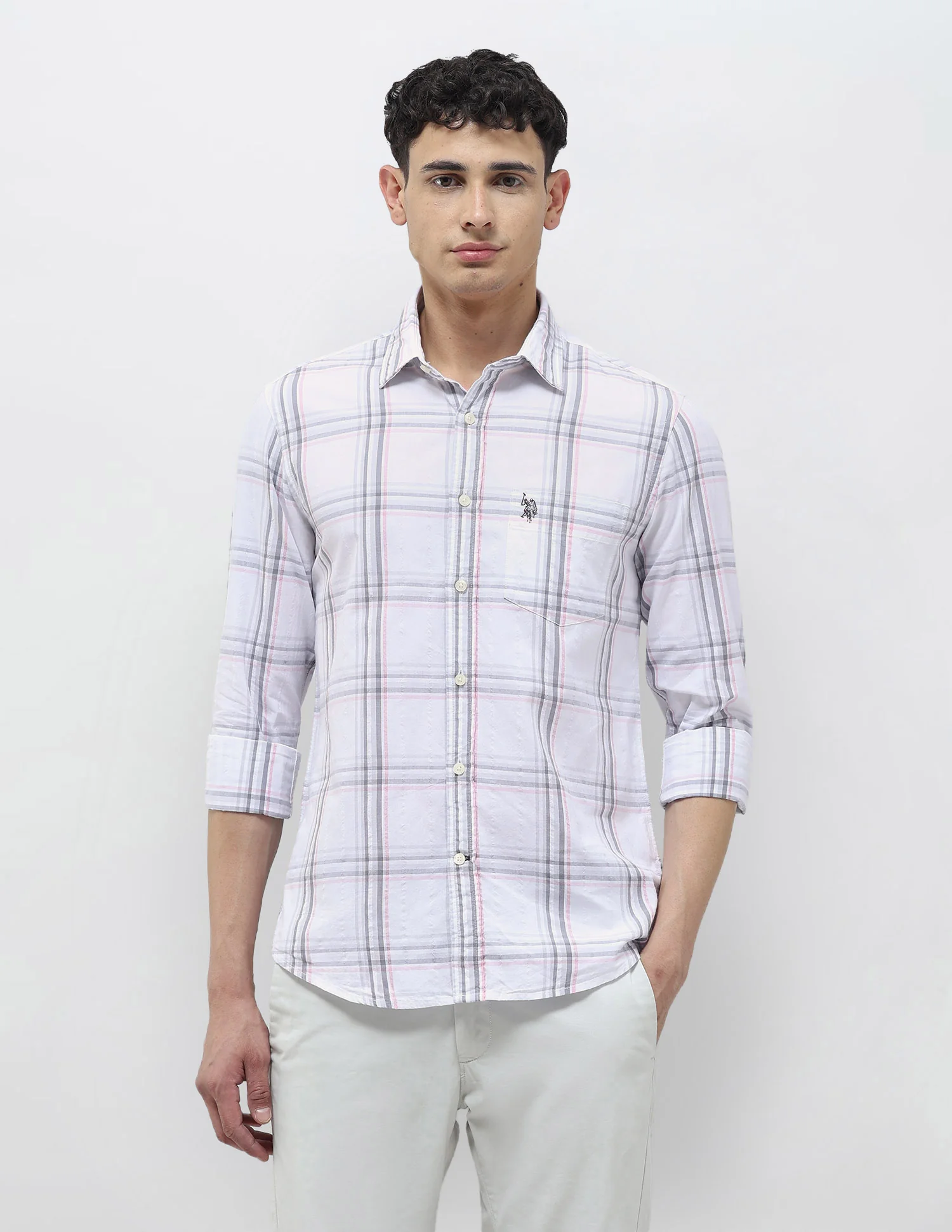 Seersucker Tailored Fit Shirt - Image 6