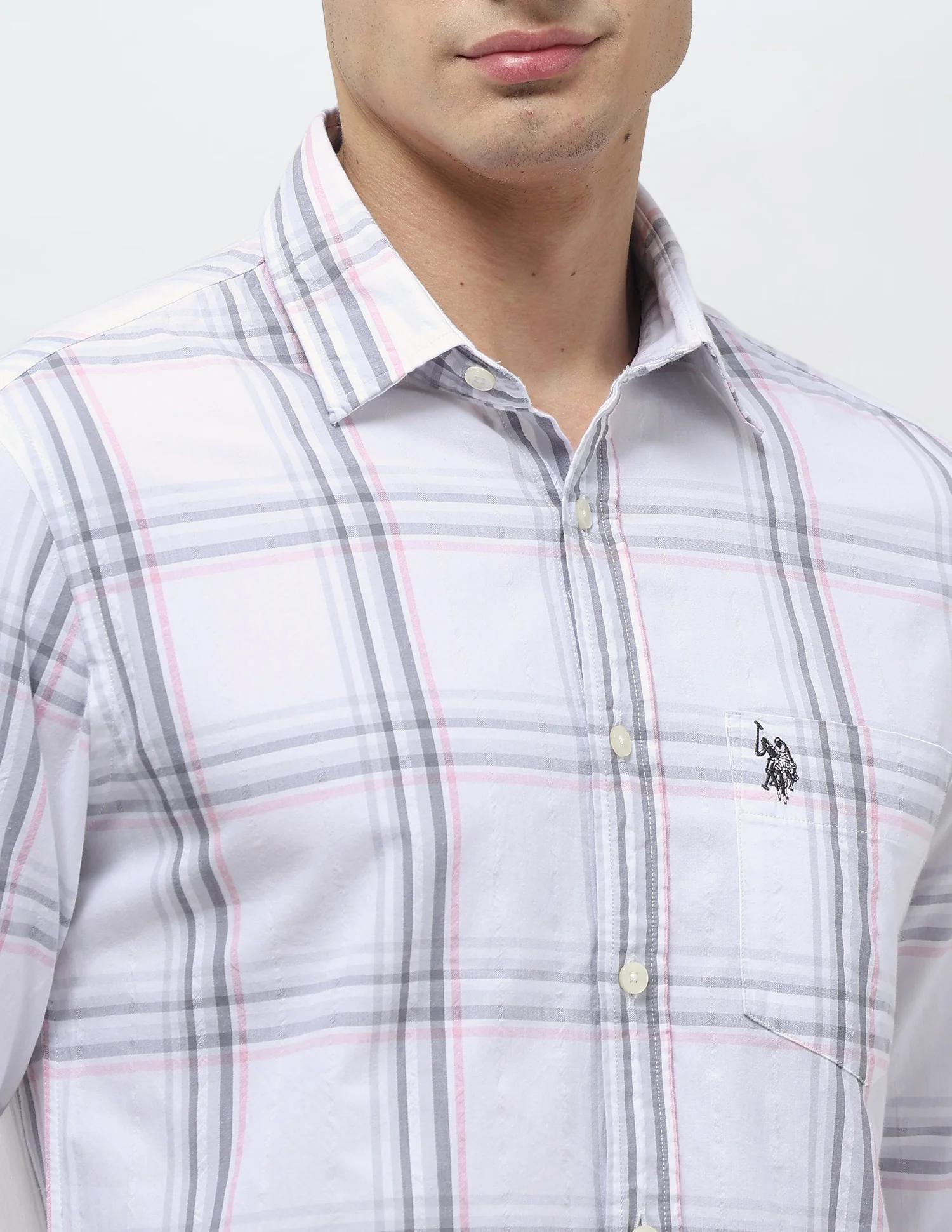 Seersucker Tailored Fit Shirt - Image 7