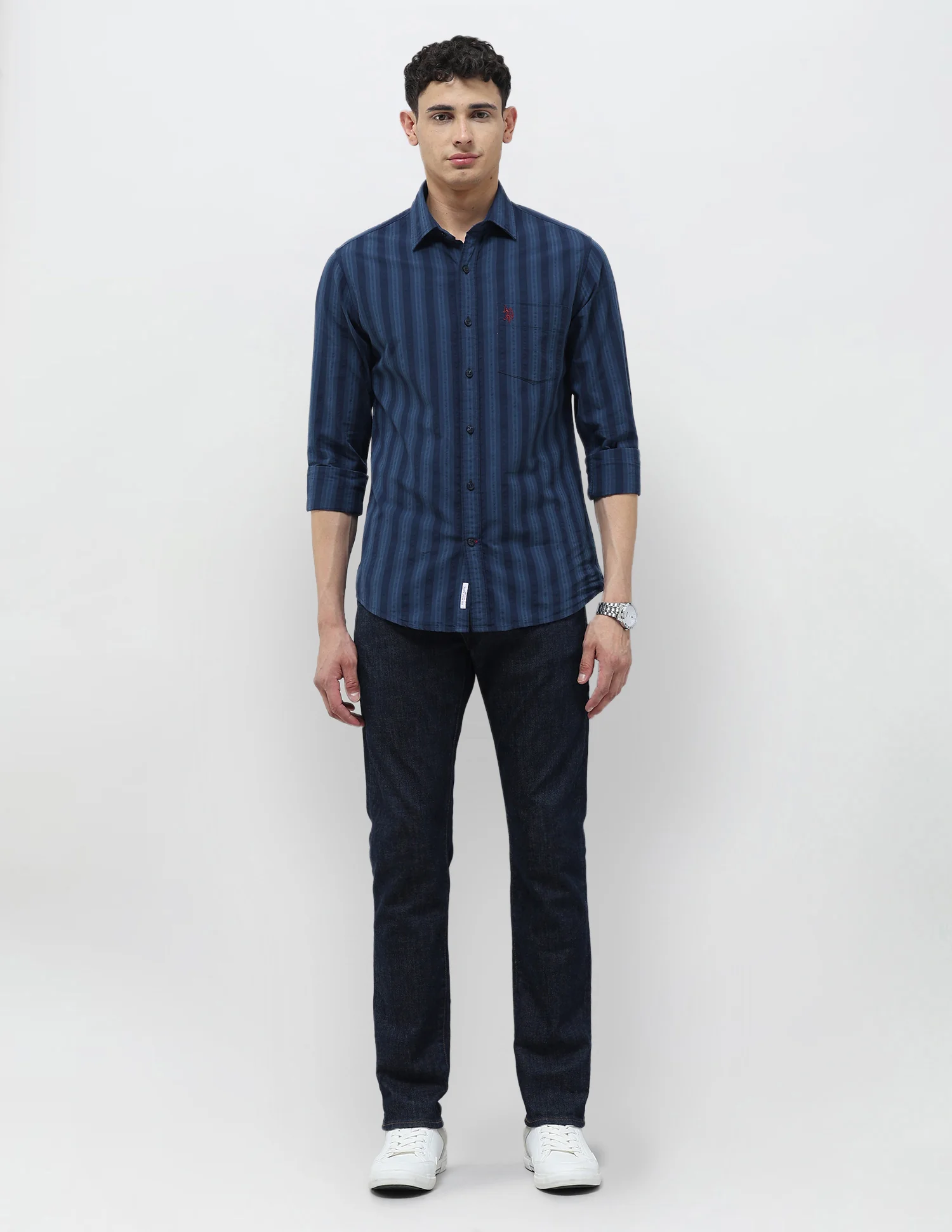 Seersucker Tailored Fit Shirt - Image 3