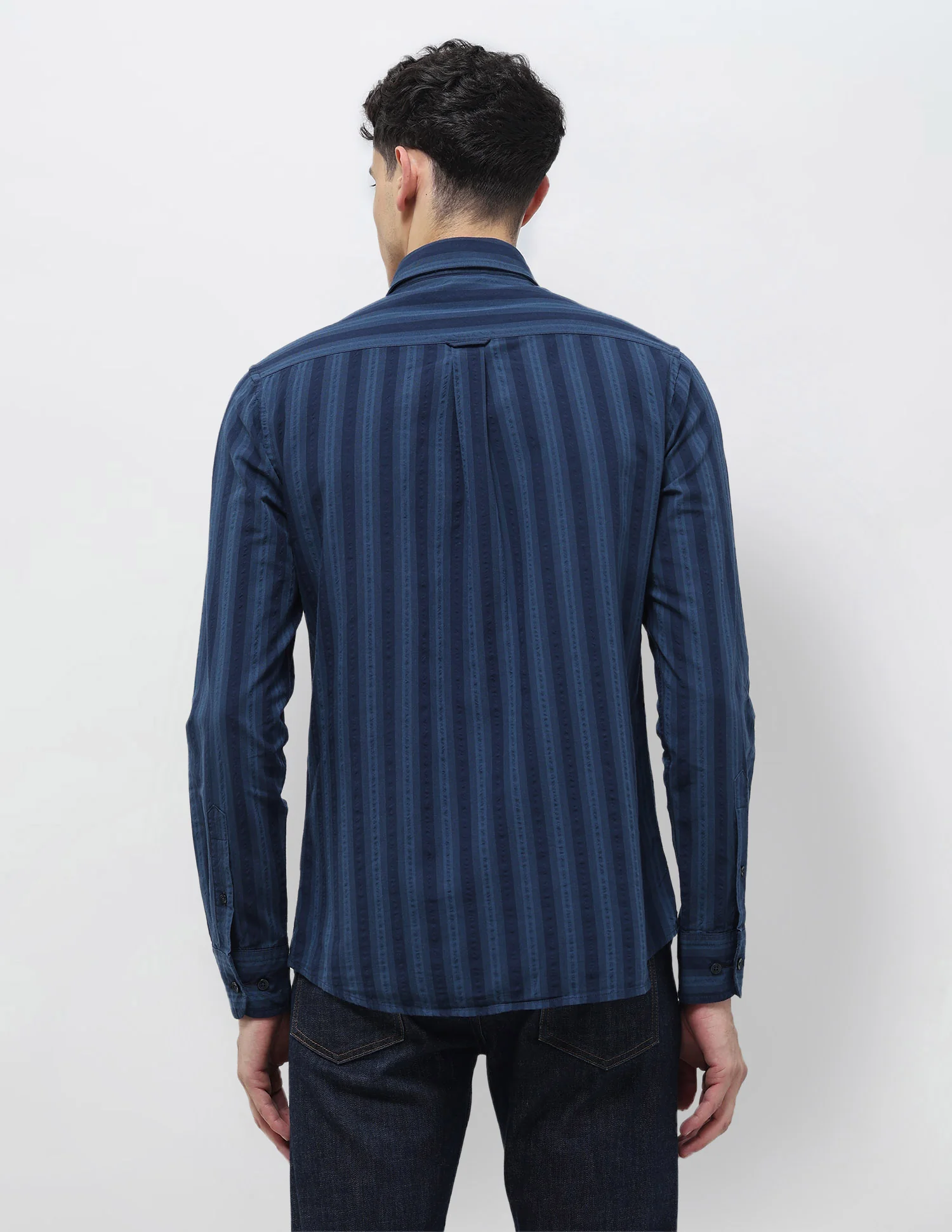 Seersucker Tailored Fit Shirt - Image 5