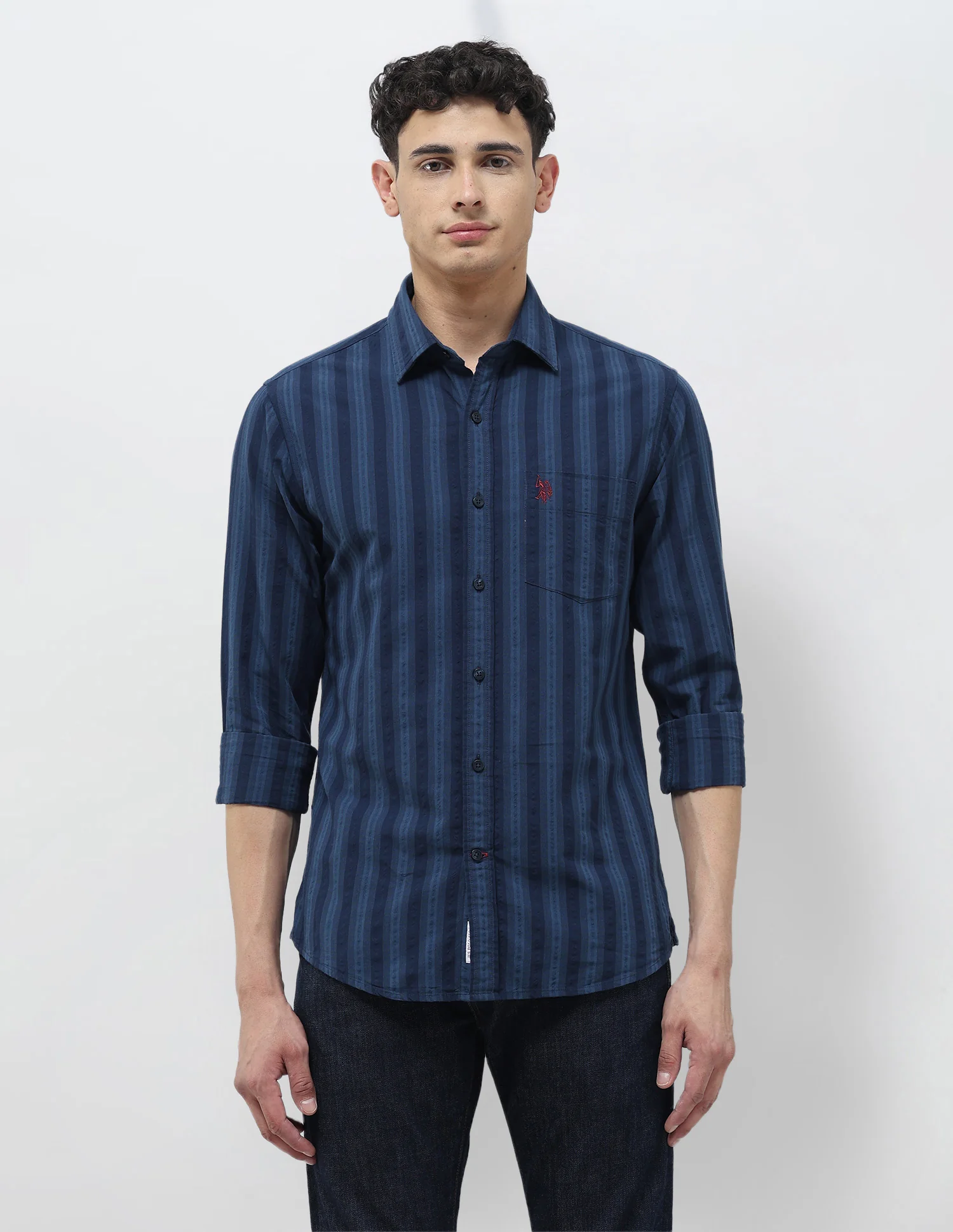 Seersucker Tailored Fit Shirt - Image 6