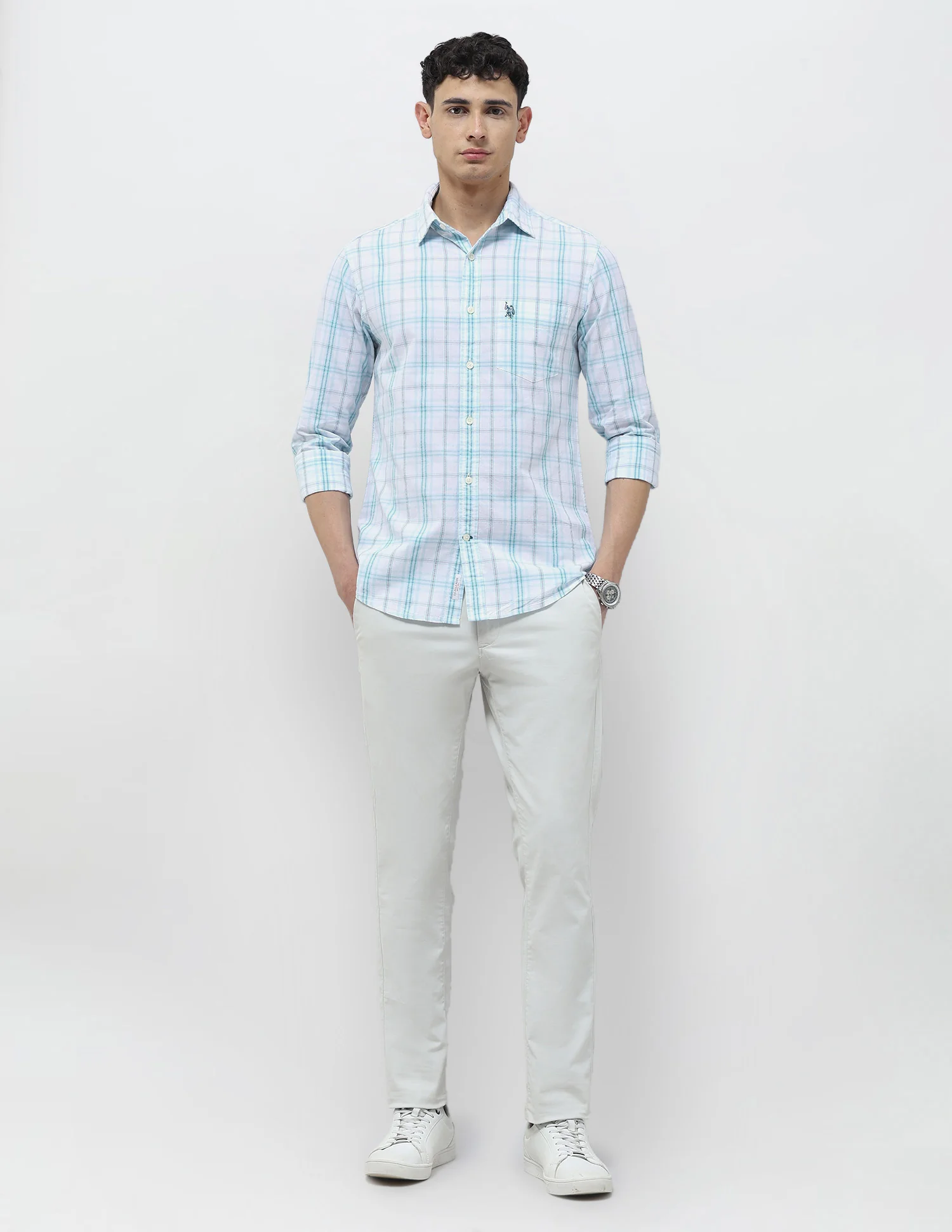 Seersucker Tailored Fit Shirt - Image 3
