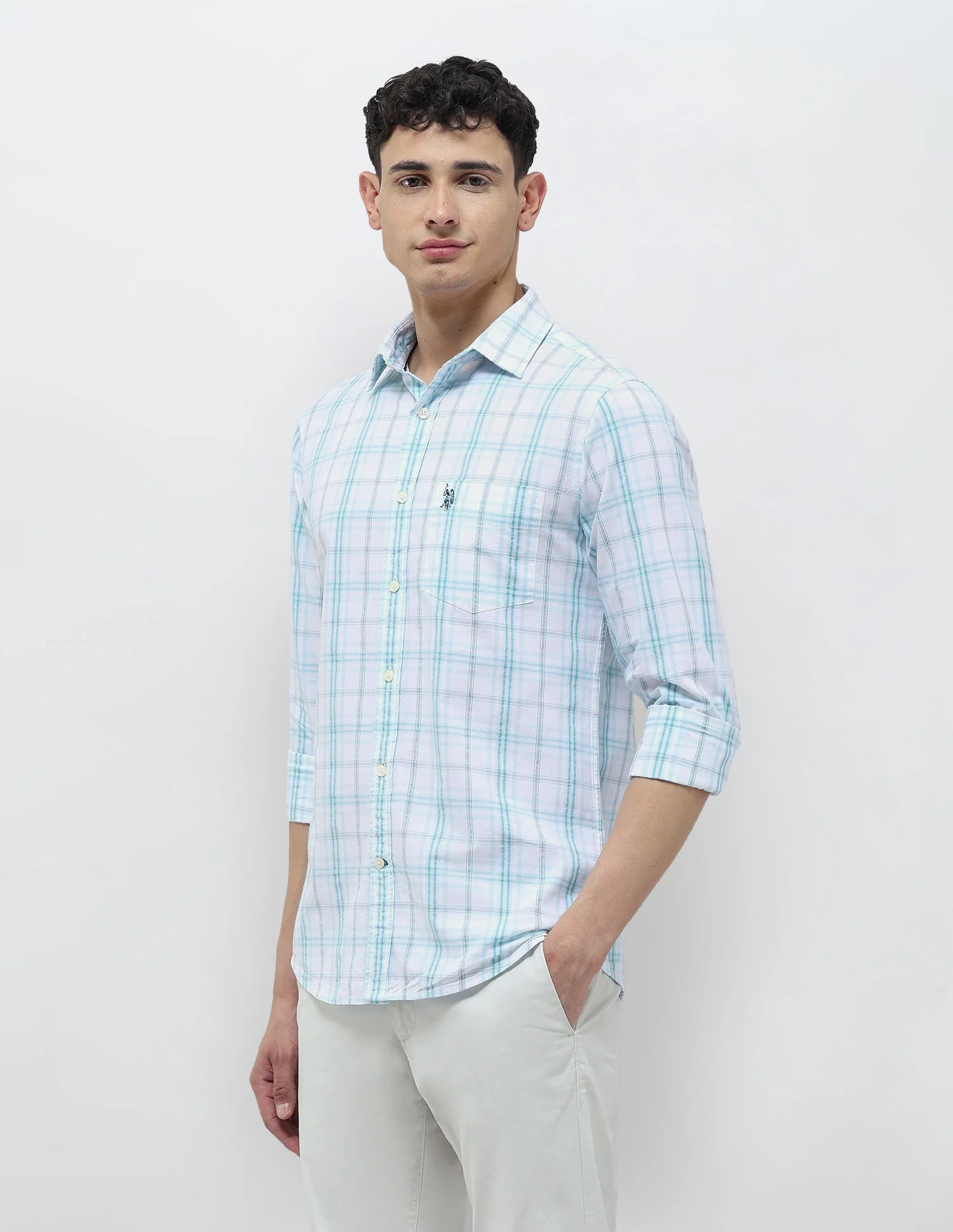 Seersucker Tailored Fit Shirt - Image 4