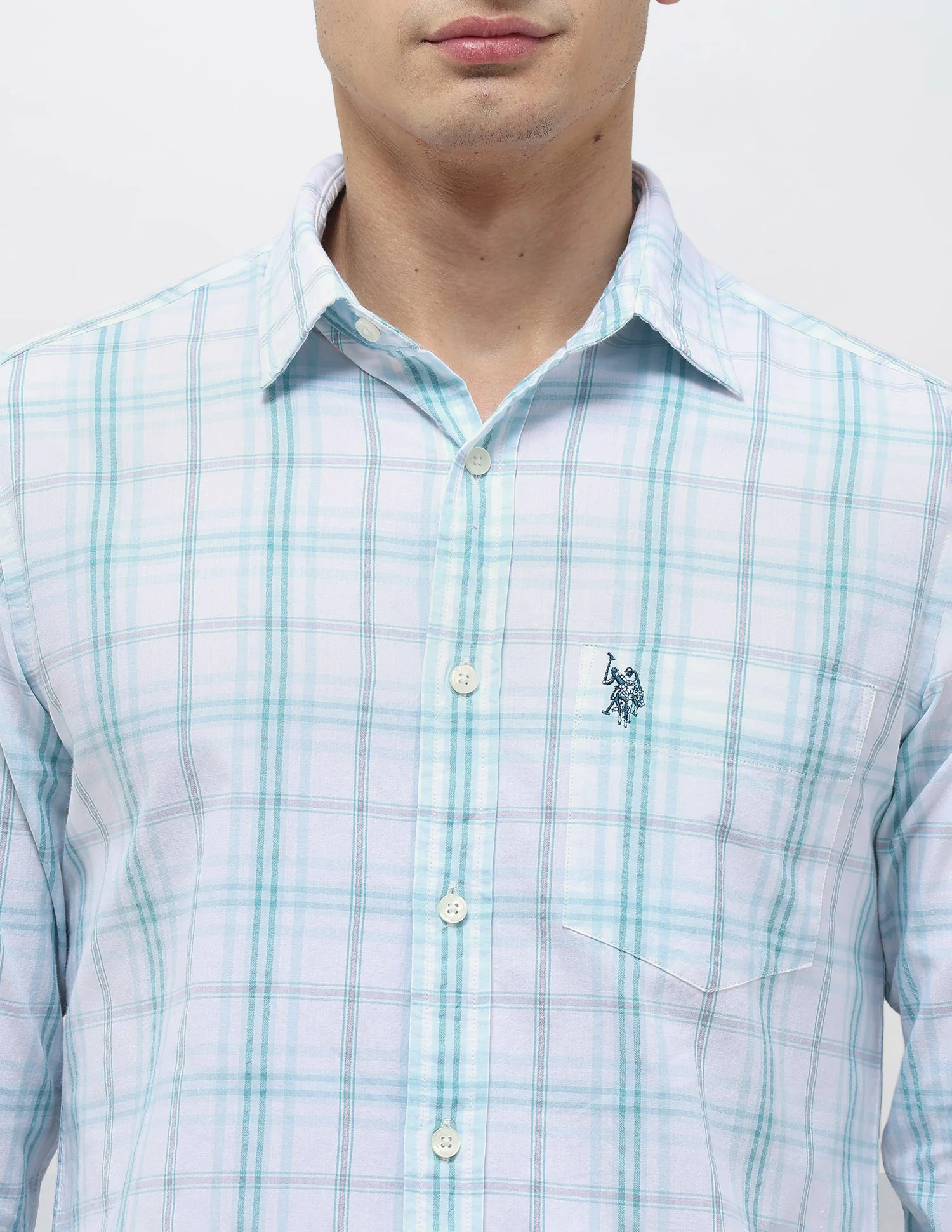 Seersucker Tailored Fit Shirt - Image 7