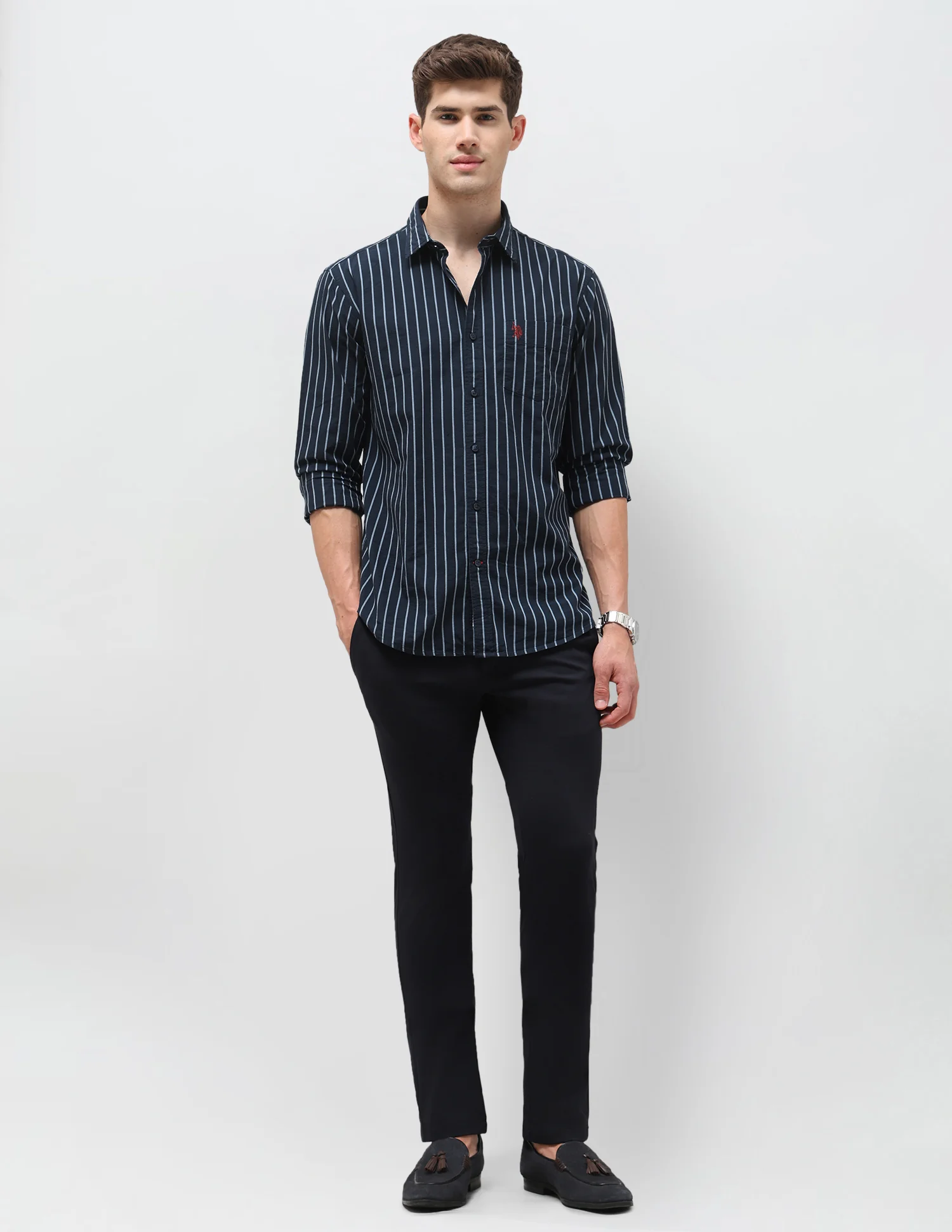 Seersucker Vertical Striped Shirt - Image 3