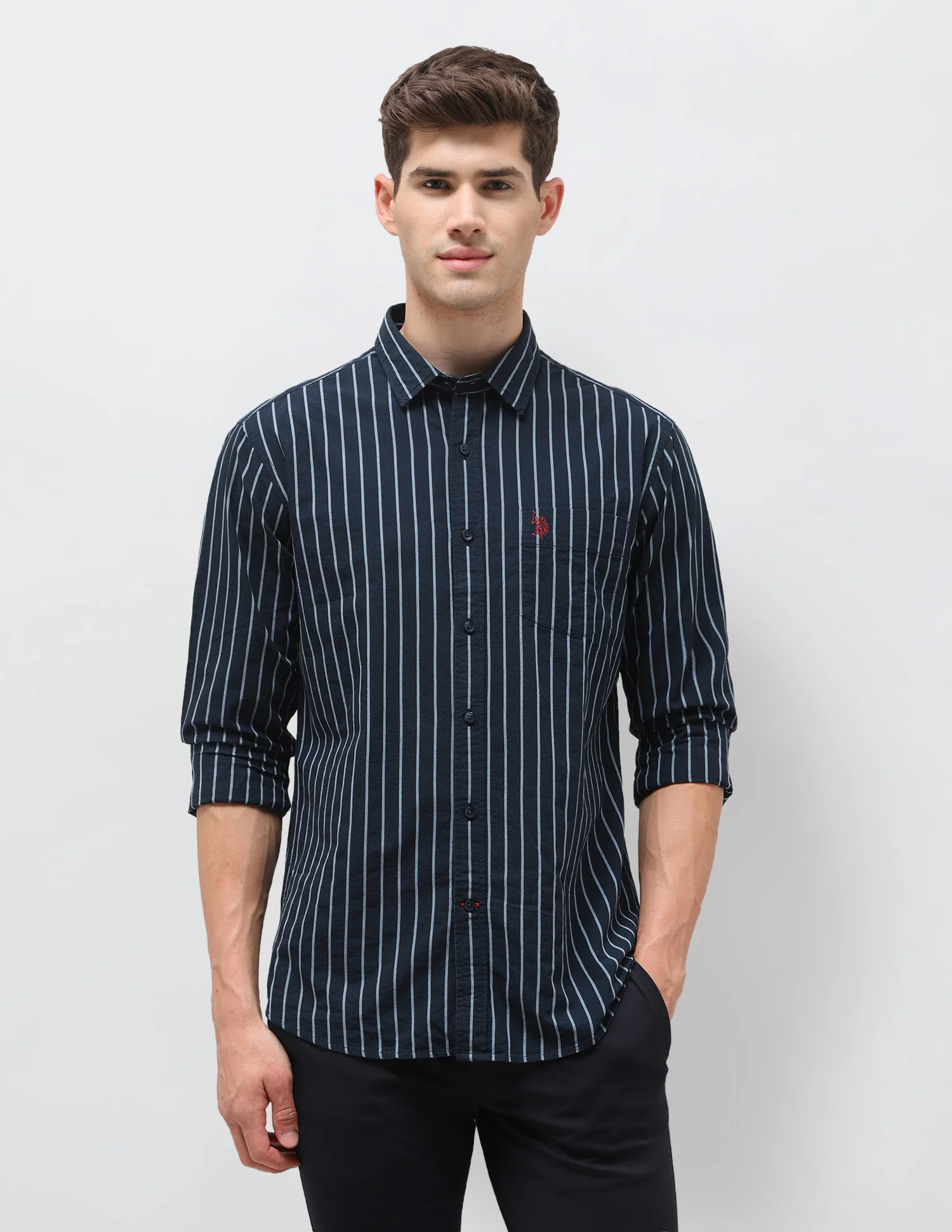 Seersucker Vertical Striped Shirt - Image 6