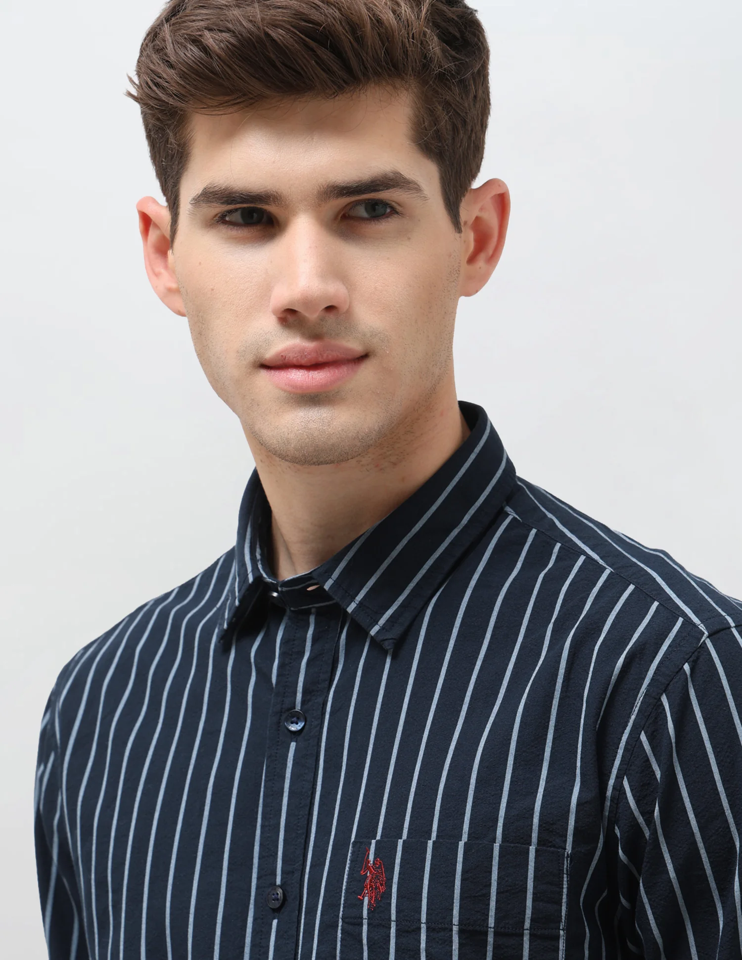 Seersucker Vertical Striped Shirt - Image 7