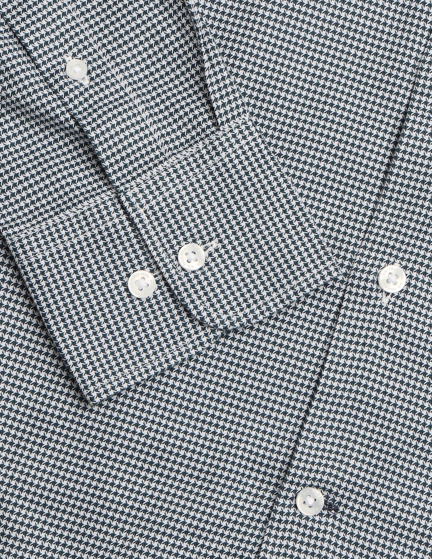 Self Design Houndstooth Twill Shirt - Image 8
