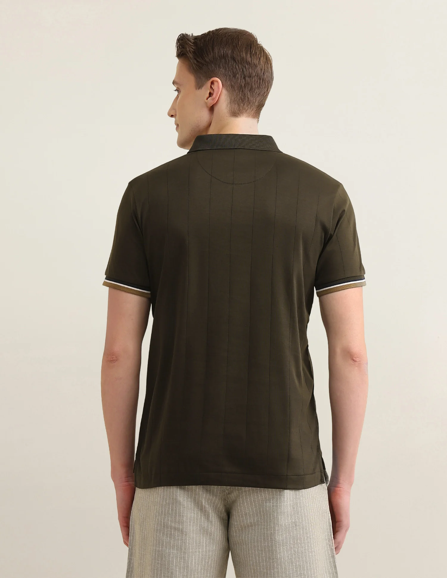 Self Design Vertical Striped Sotogrande Polo Shirt - Image 5