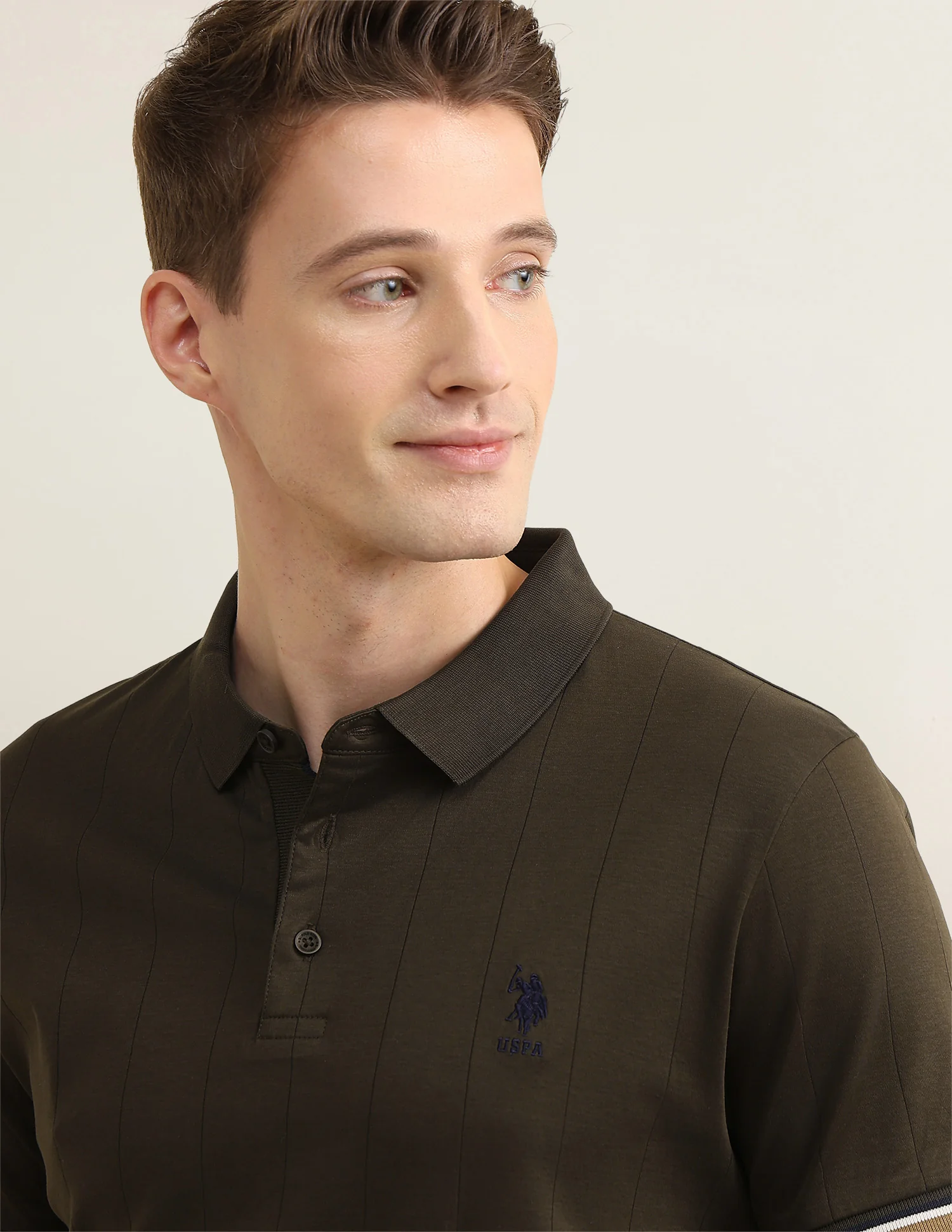 Self Design Vertical Striped Sotogrande Polo Shirt - Image 7