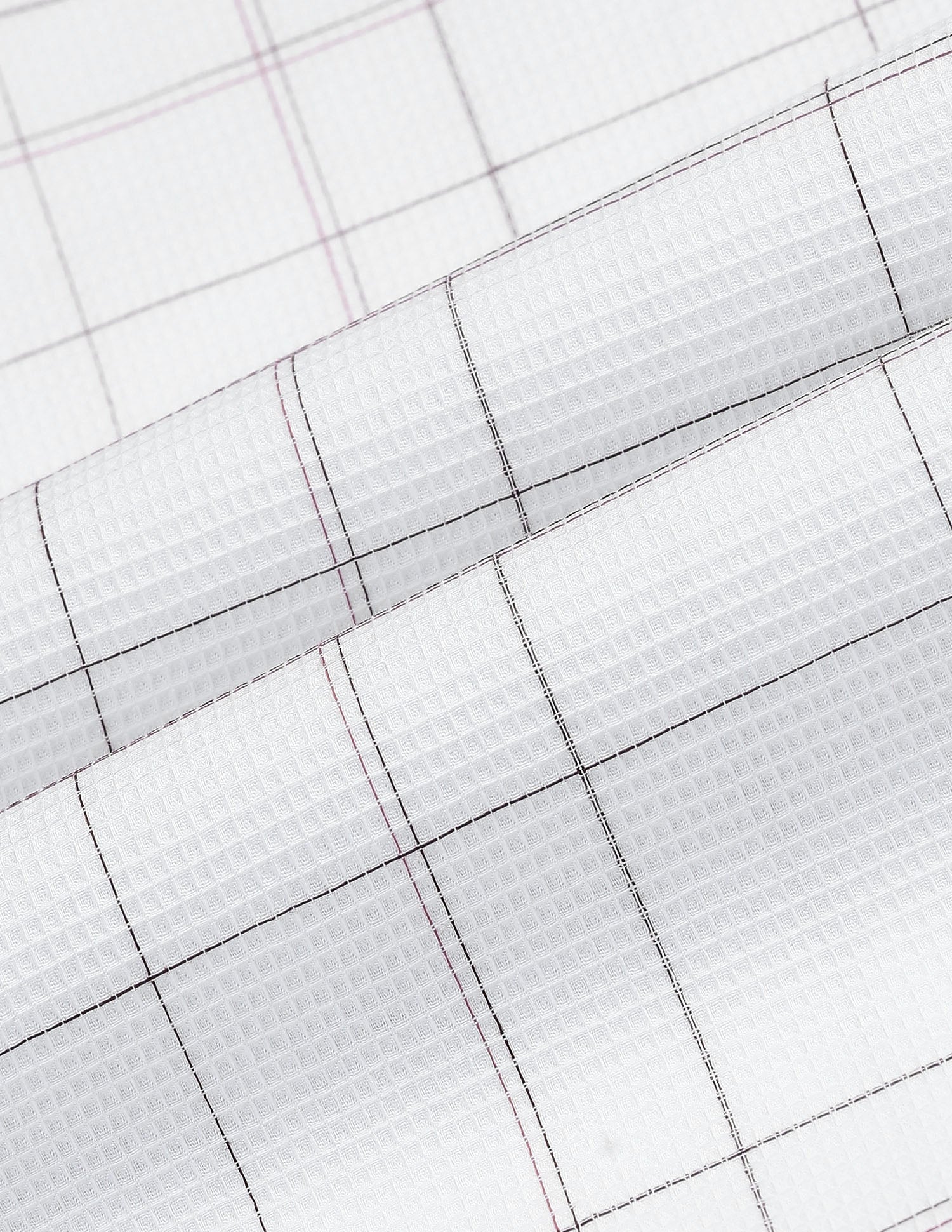 Self Design Windowpane Checked Tailored Fit Shirt - Image 2