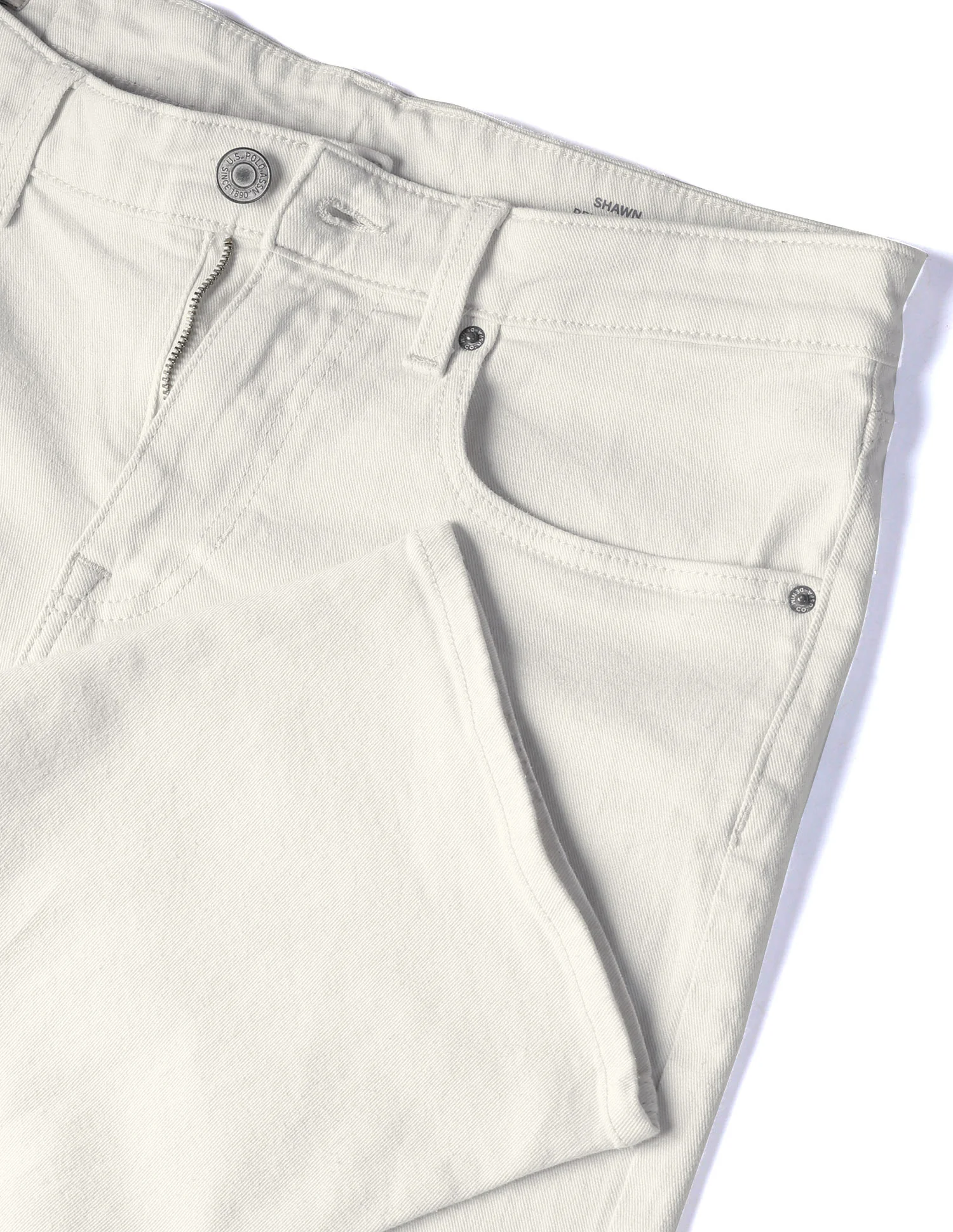 Shawn Relaxed Fit Beige Jeans - Image 2