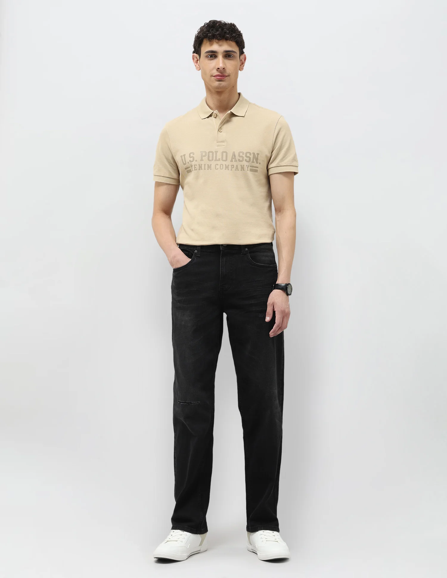 Shawn Relaxed Fit Black Jeans - Image 3