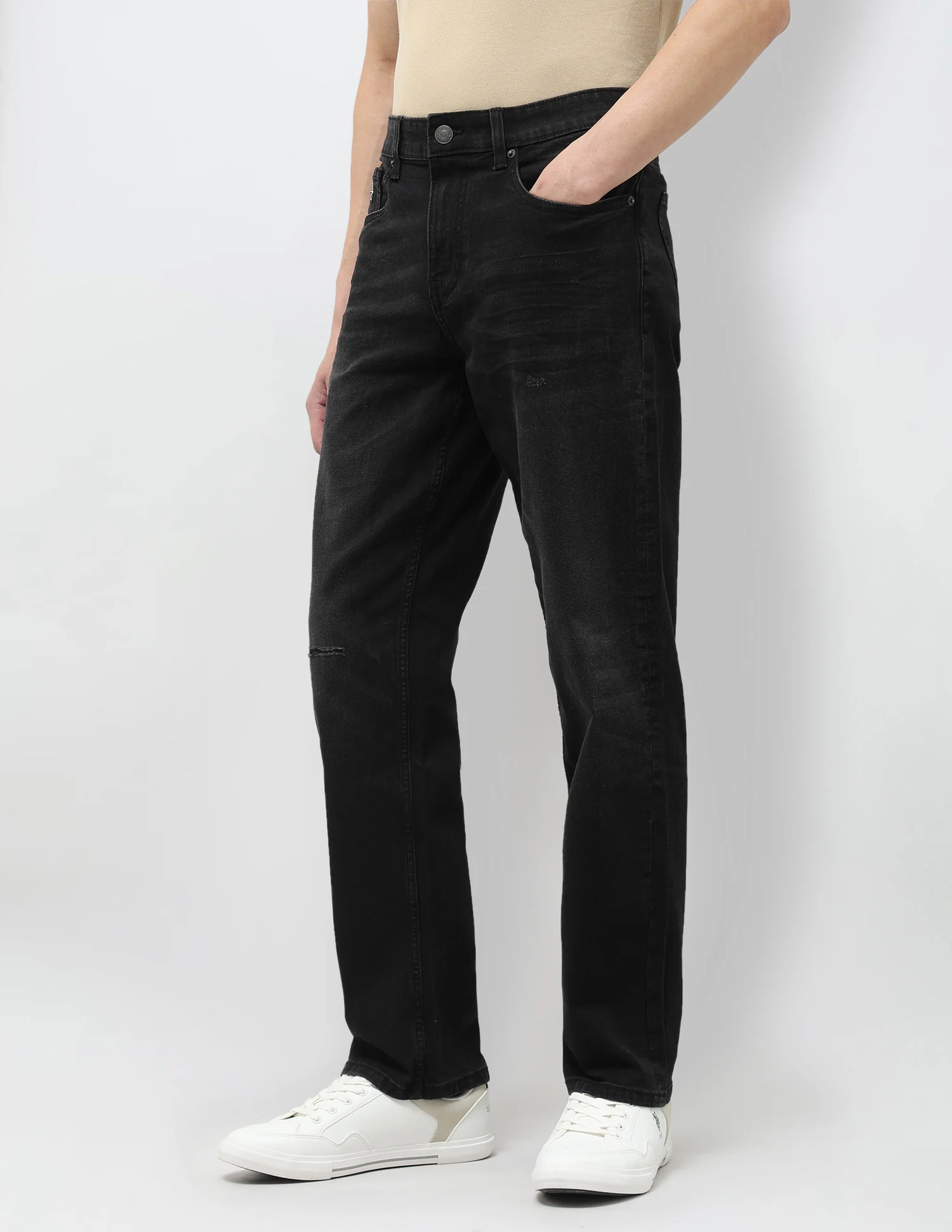 Shawn Relaxed Fit Black Jeans - Image 4