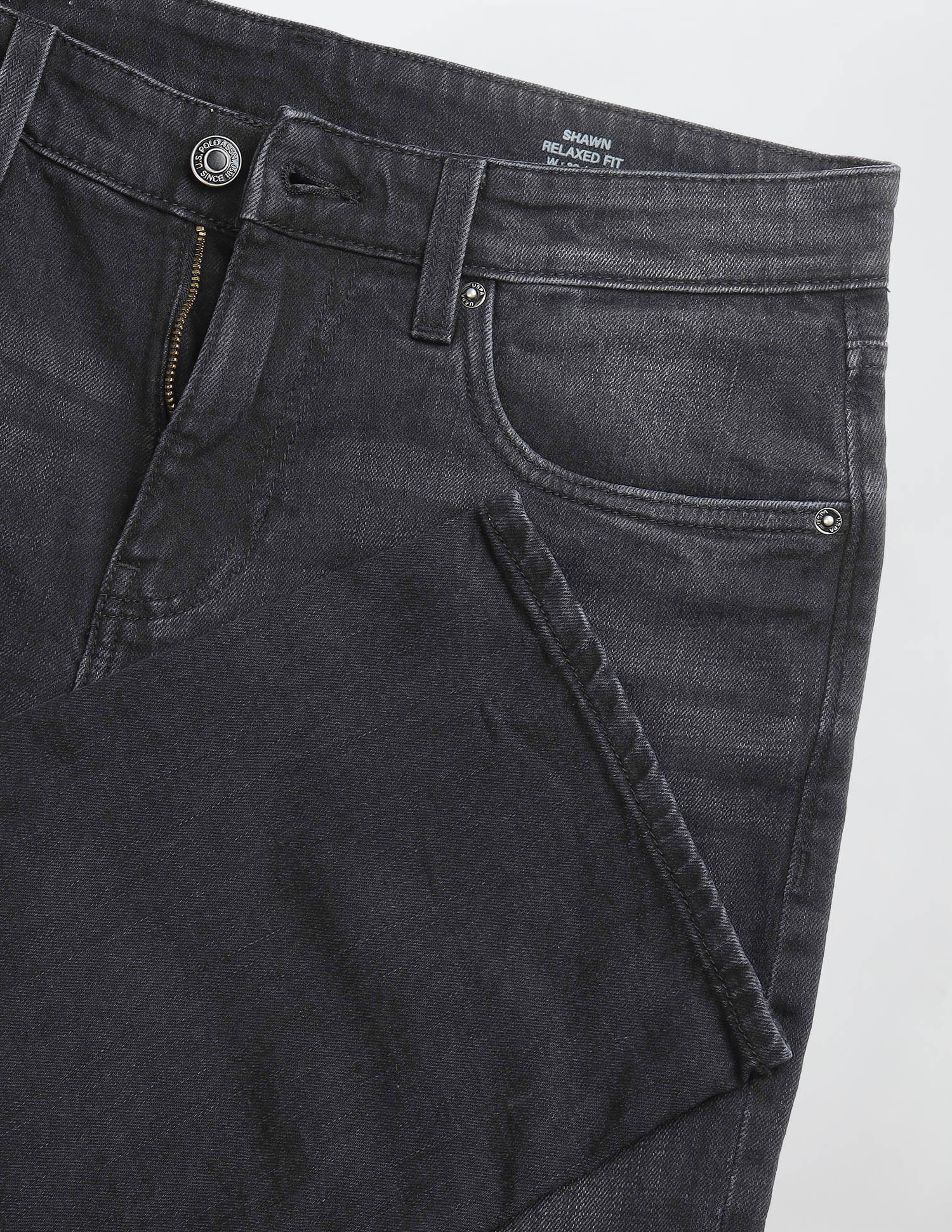 Shawn Relaxed Fit Black Jeans - Image 2