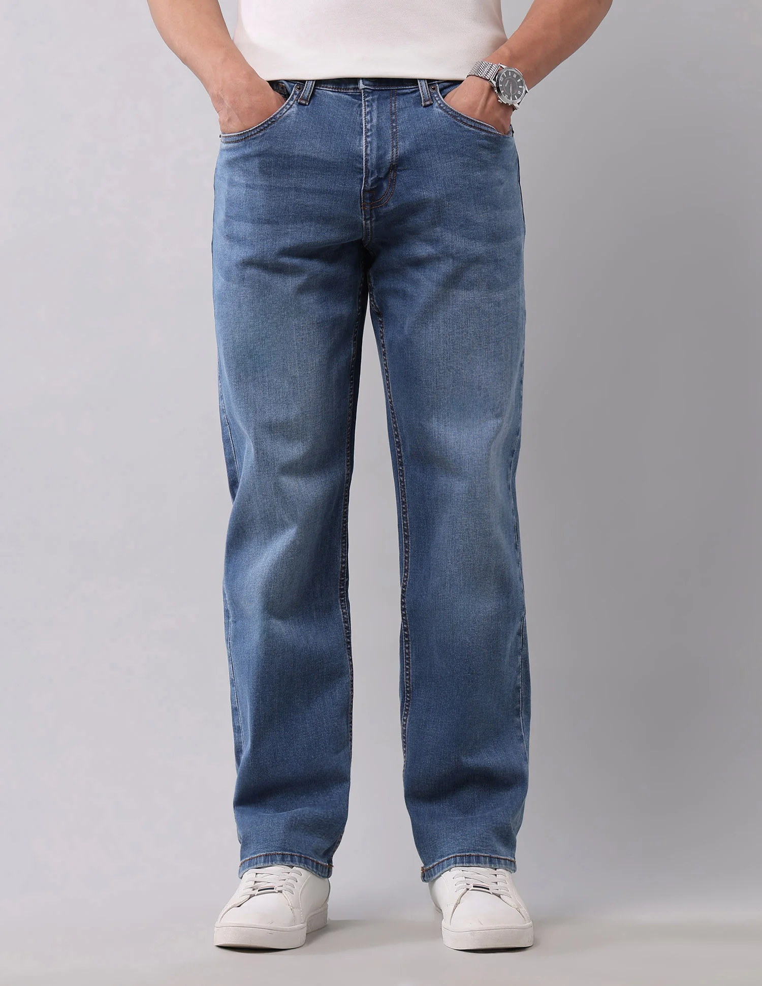 Shawn Relaxed Fit Blue Jeans