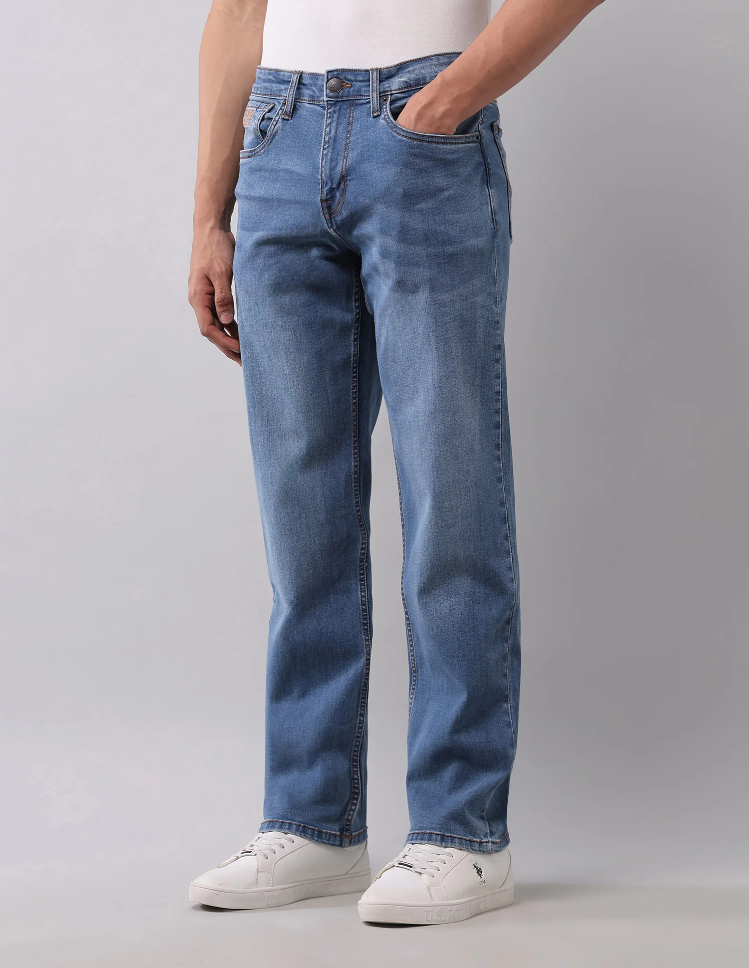 Shawn Relaxed Fit Blue Jeans - Image 4