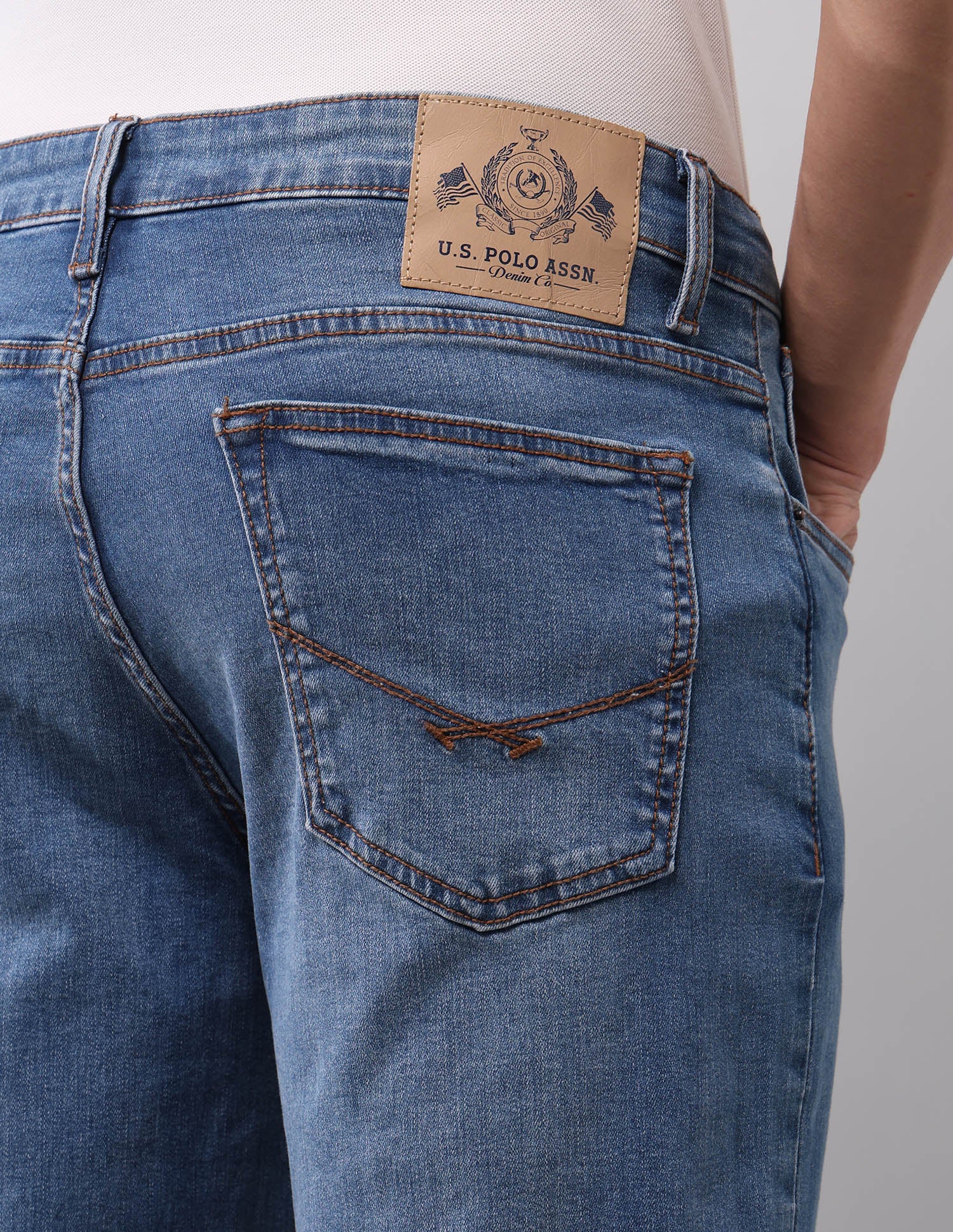 Shawn Relaxed Fit Blue Jeans - Image 8