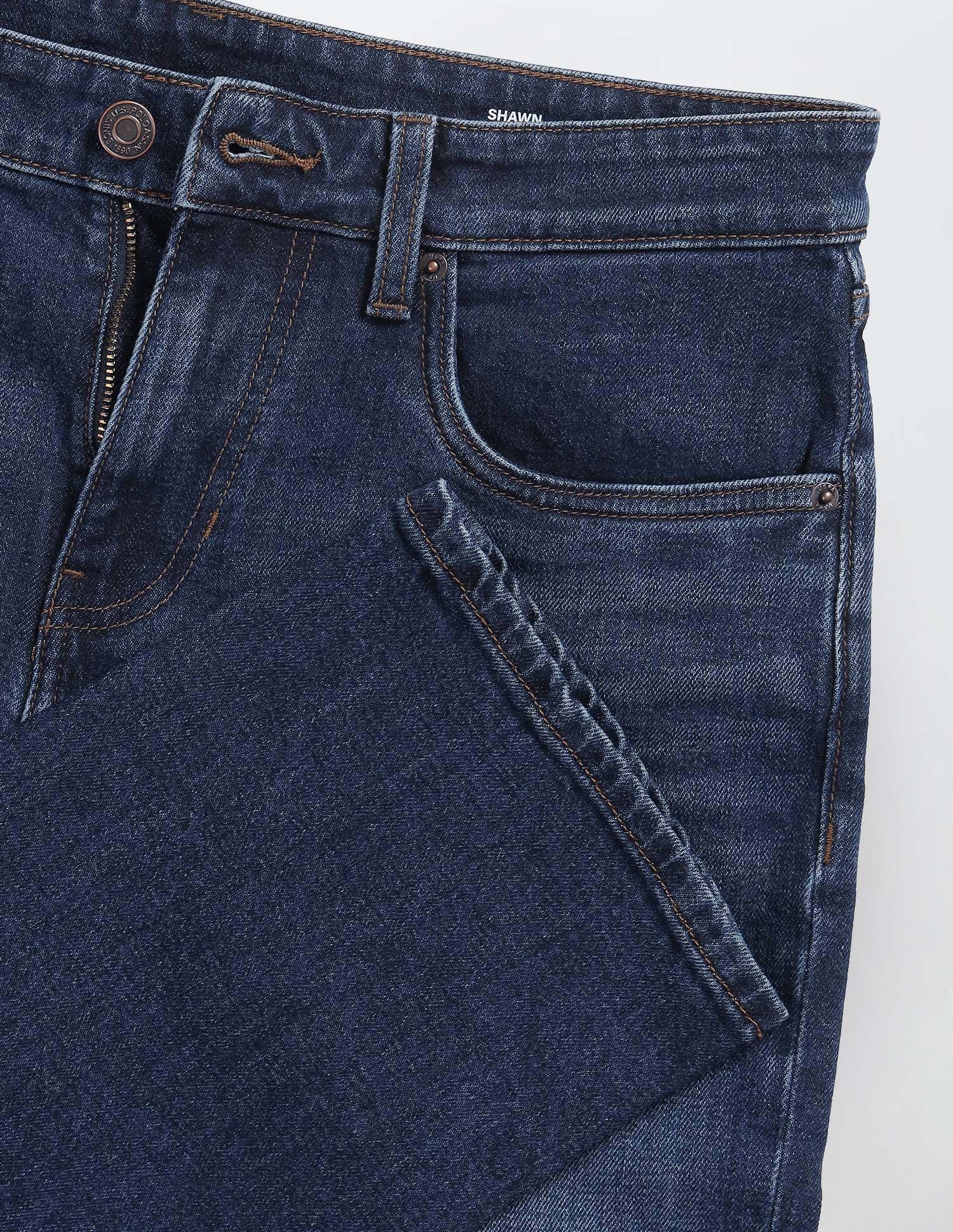 Shawn Relaxed Fit Blue Jeans - Image 2