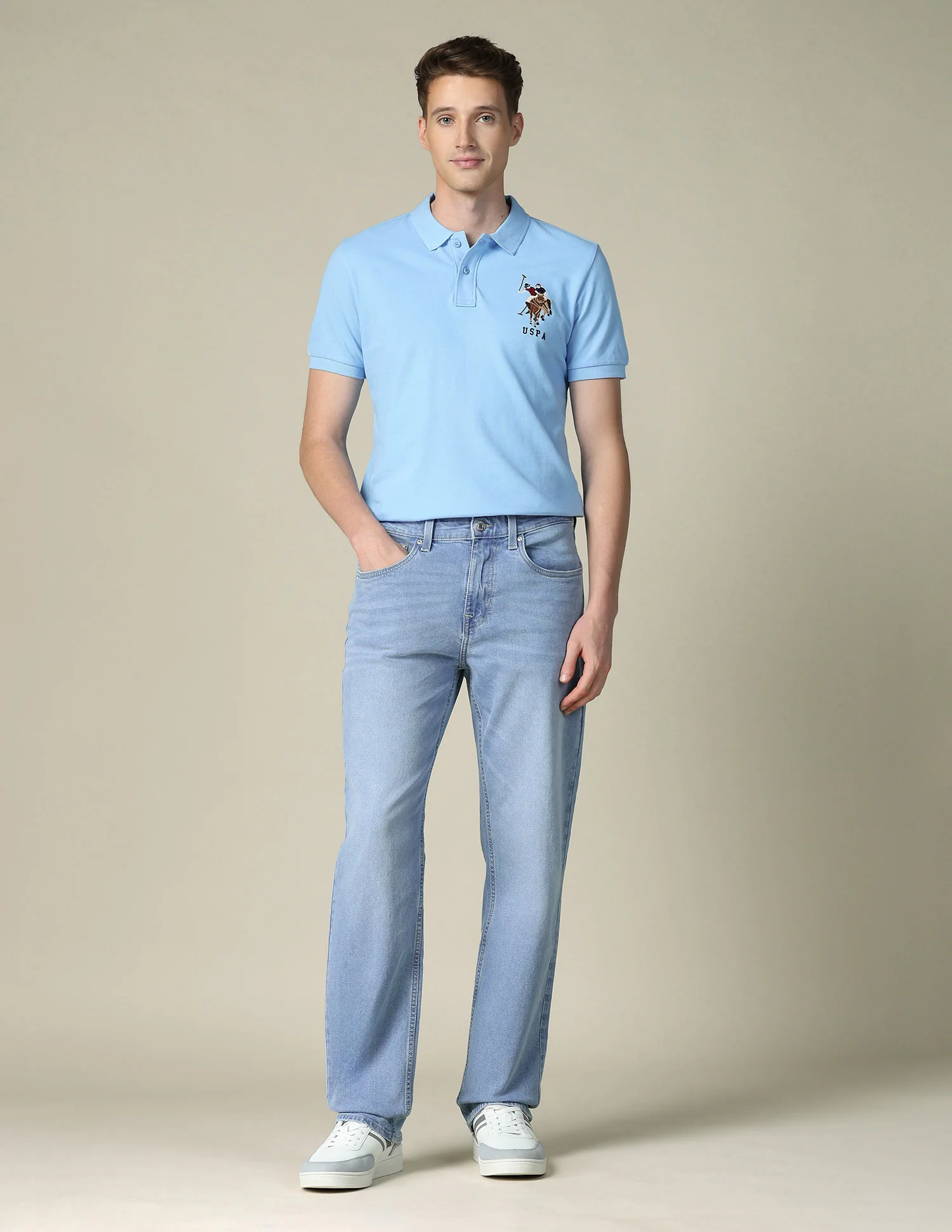 Shawn Relaxed Fit Blue Jeans - Image 3