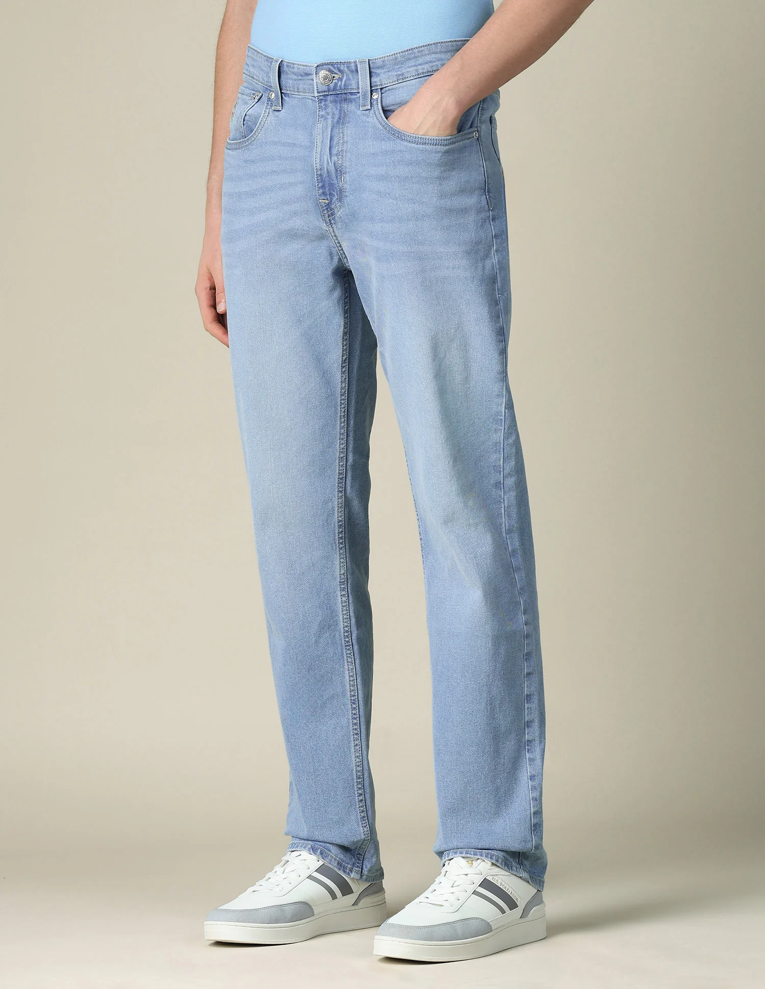 Shawn Relaxed Fit Blue Jeans - Image 4