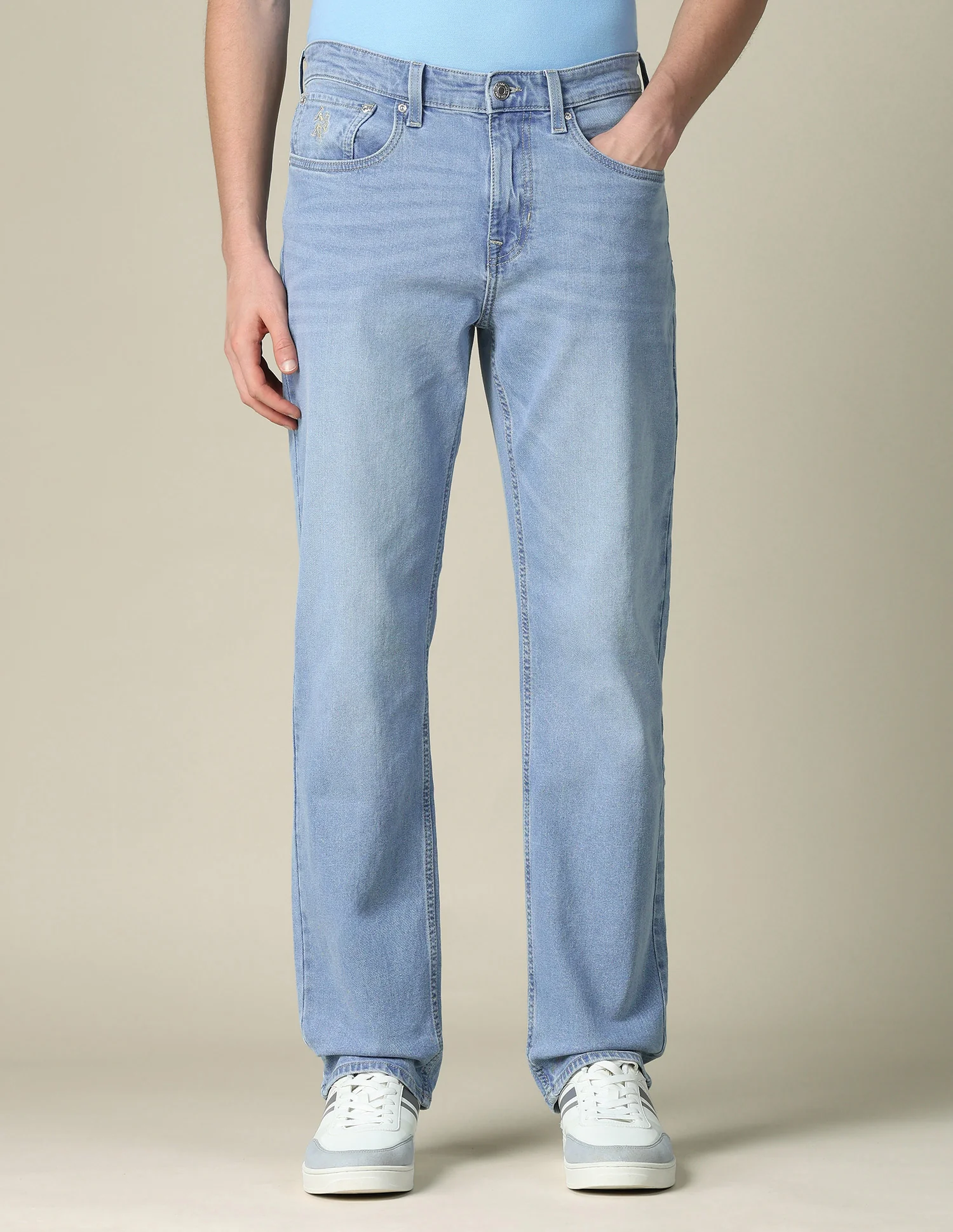 Shawn Relaxed Fit Blue Jeans - Image 6