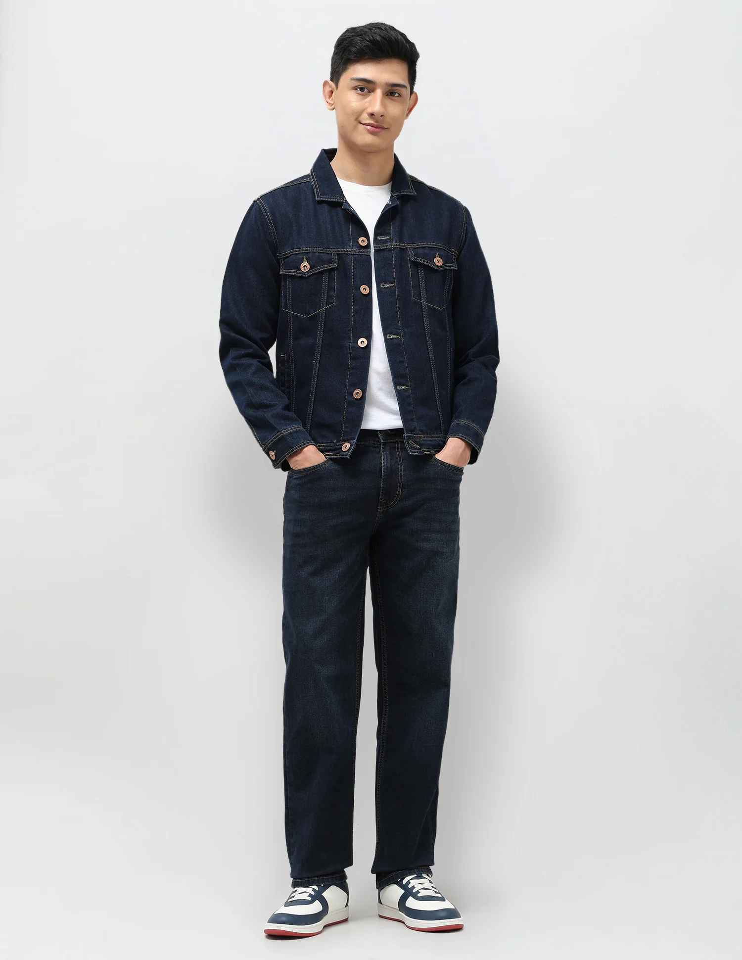 Shawn Relaxed Fit Blue Jeans - Image 3