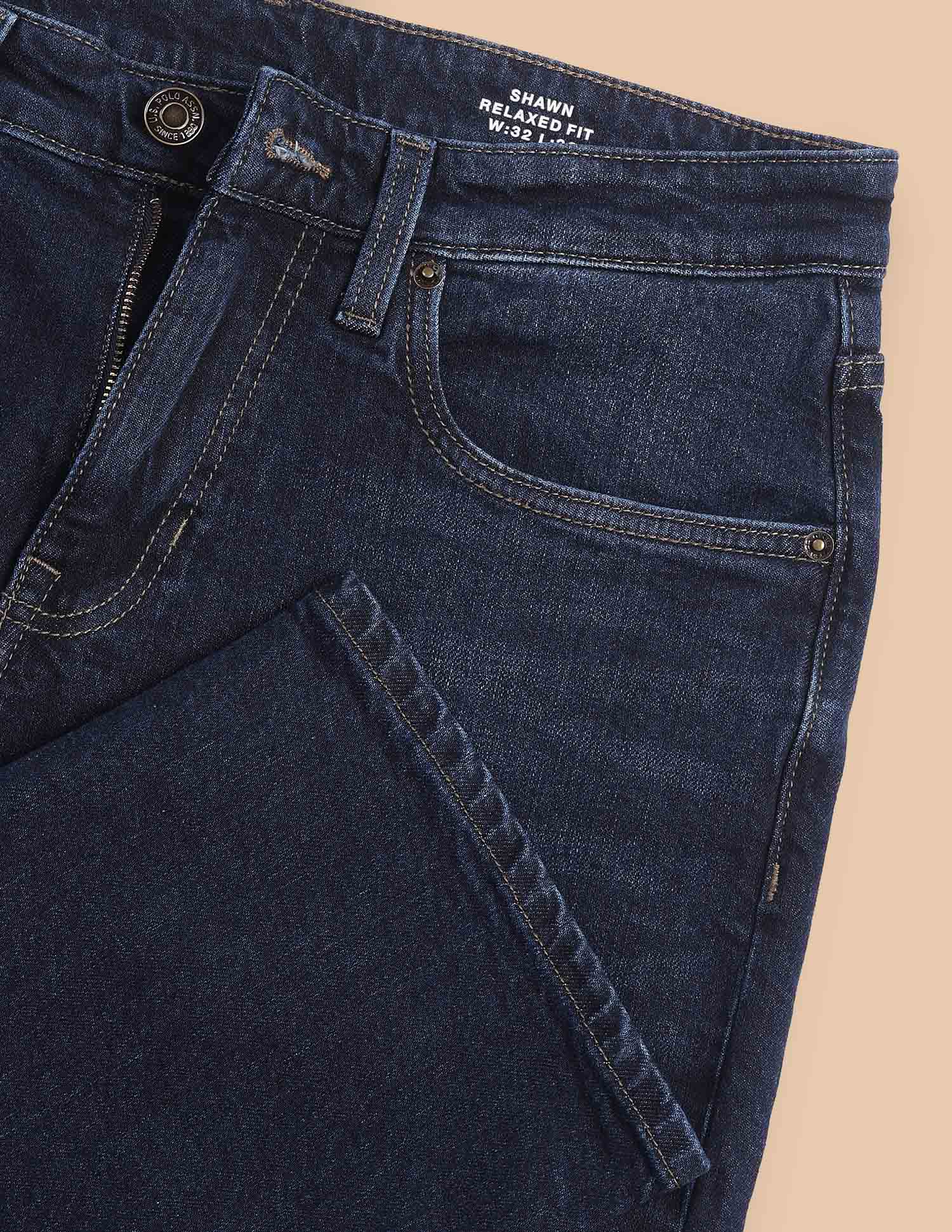 Shawn Relaxed Fit Blue Jeans - Image 2