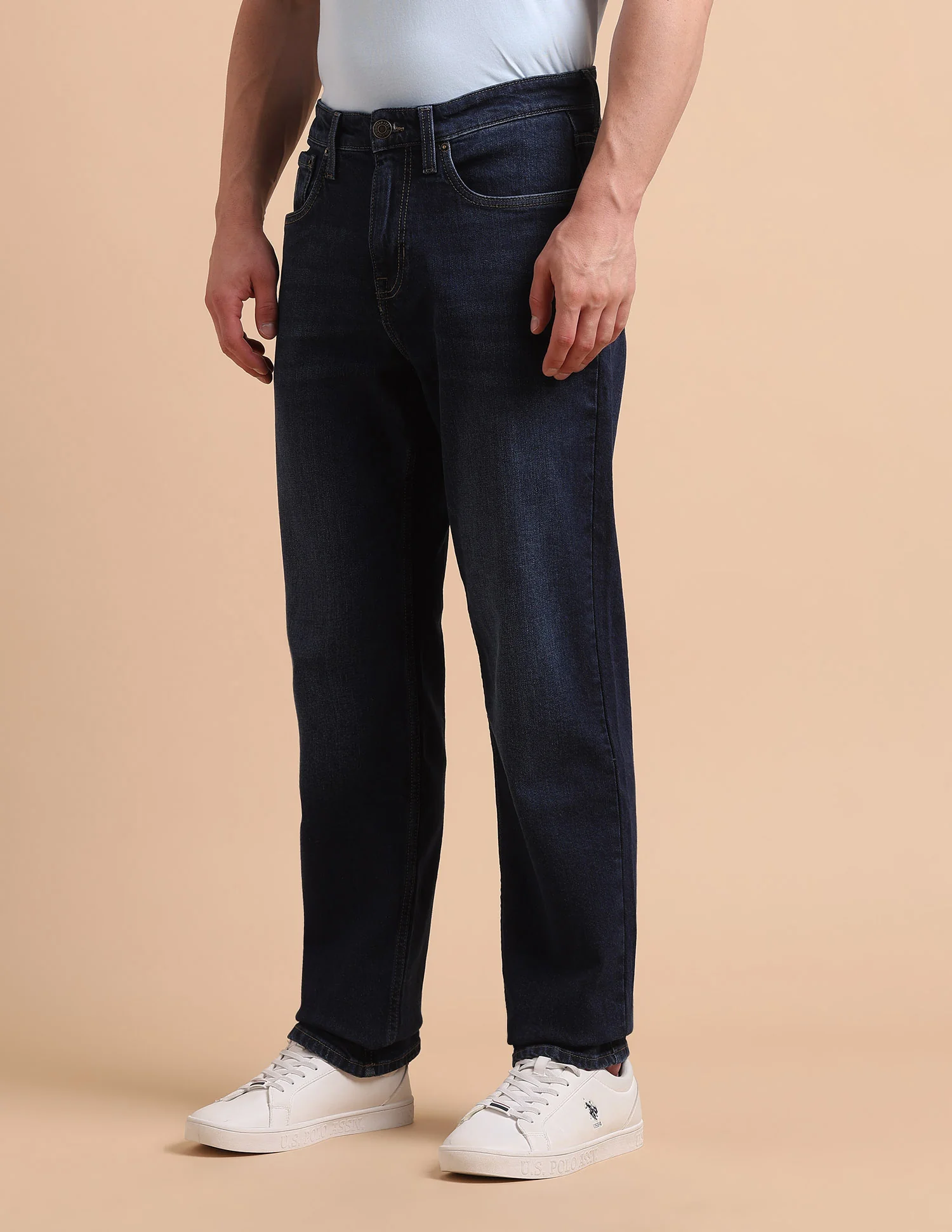 Shawn Relaxed Fit Blue Jeans - Image 4