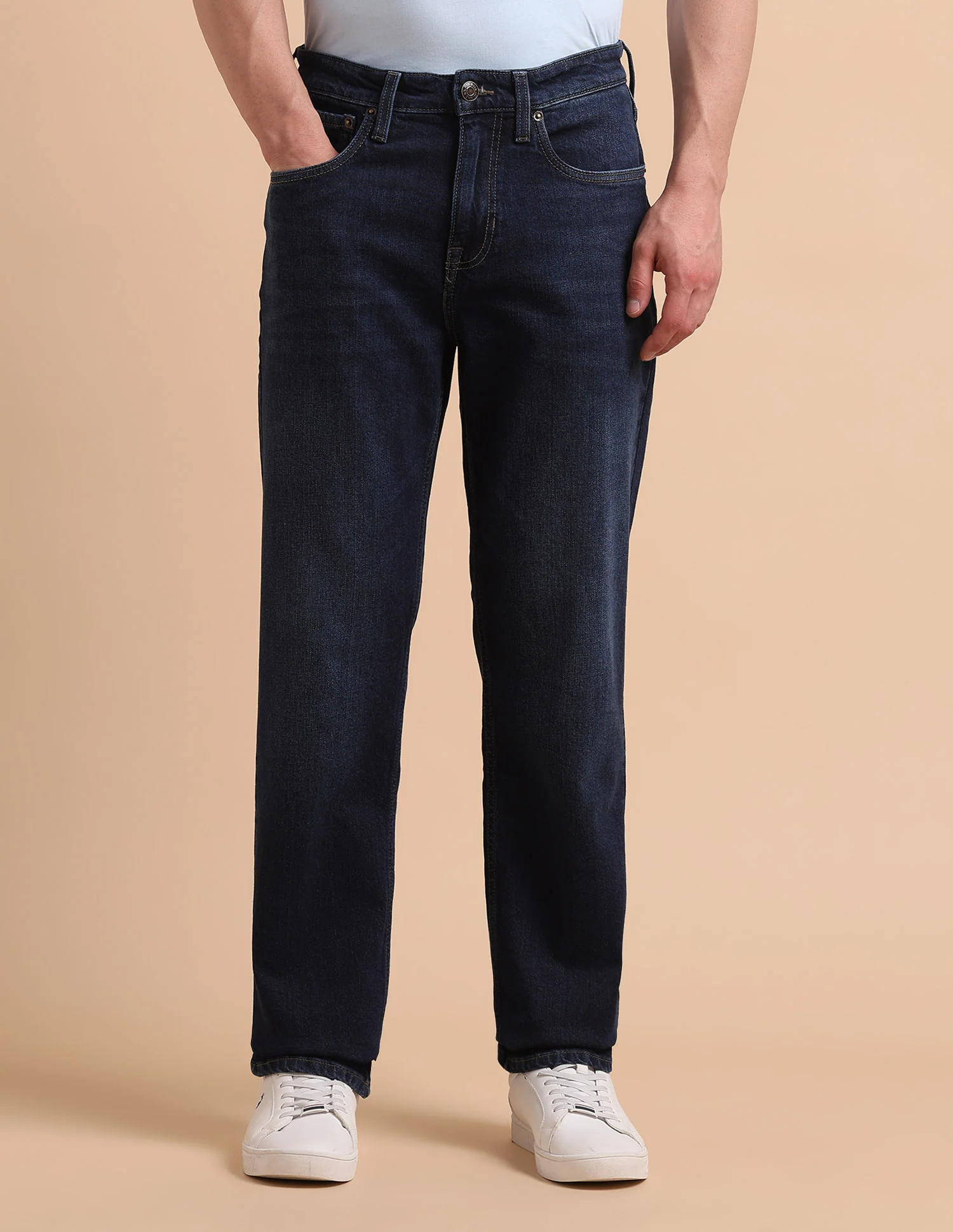 Shawn Relaxed Fit Blue Jeans - Image 6