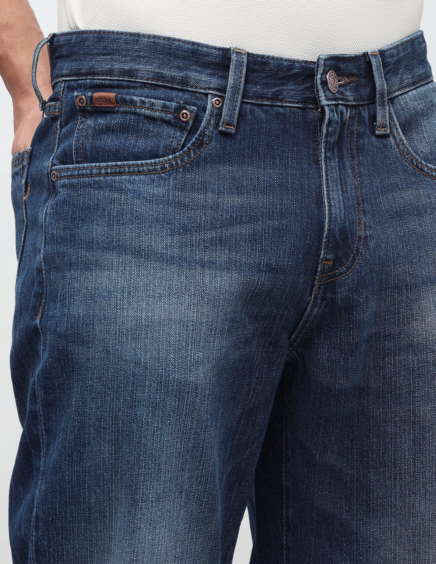 Shawn Relaxed Fit Blue Jeans - Image 7