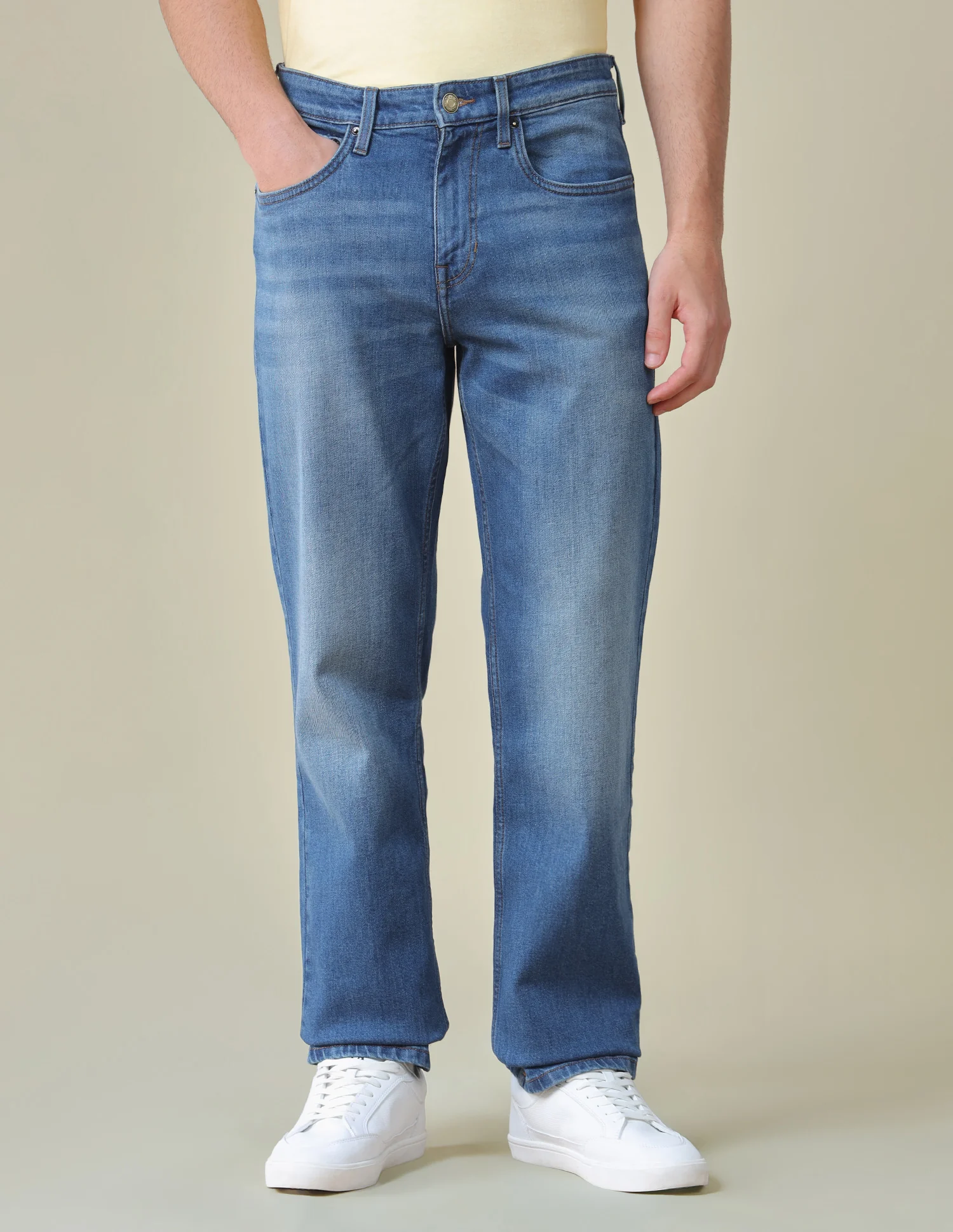 Shawn Relaxed Fit Blue Jeans - Image 6