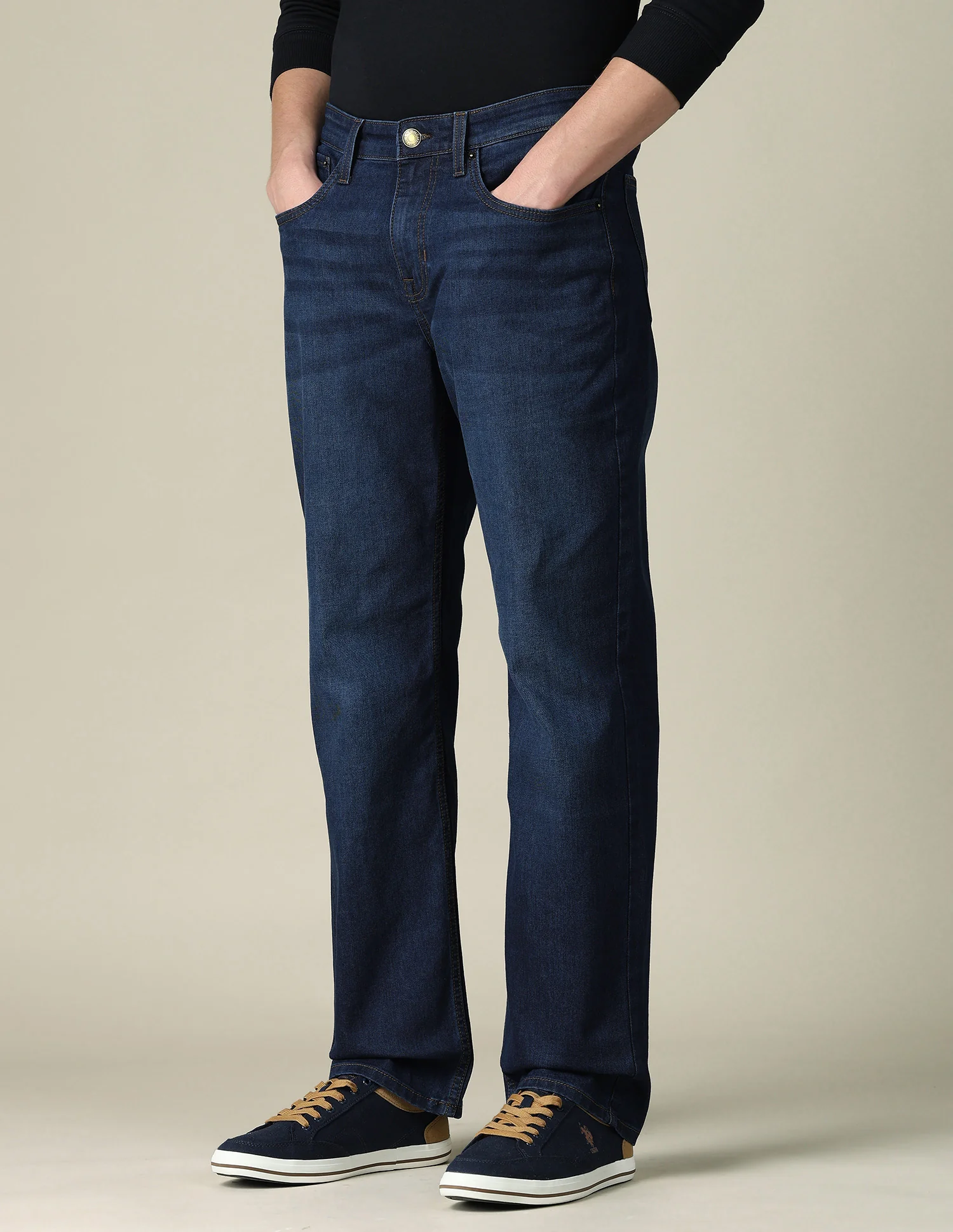 Shawn Relaxed Fit Blue Jeans - Image 4