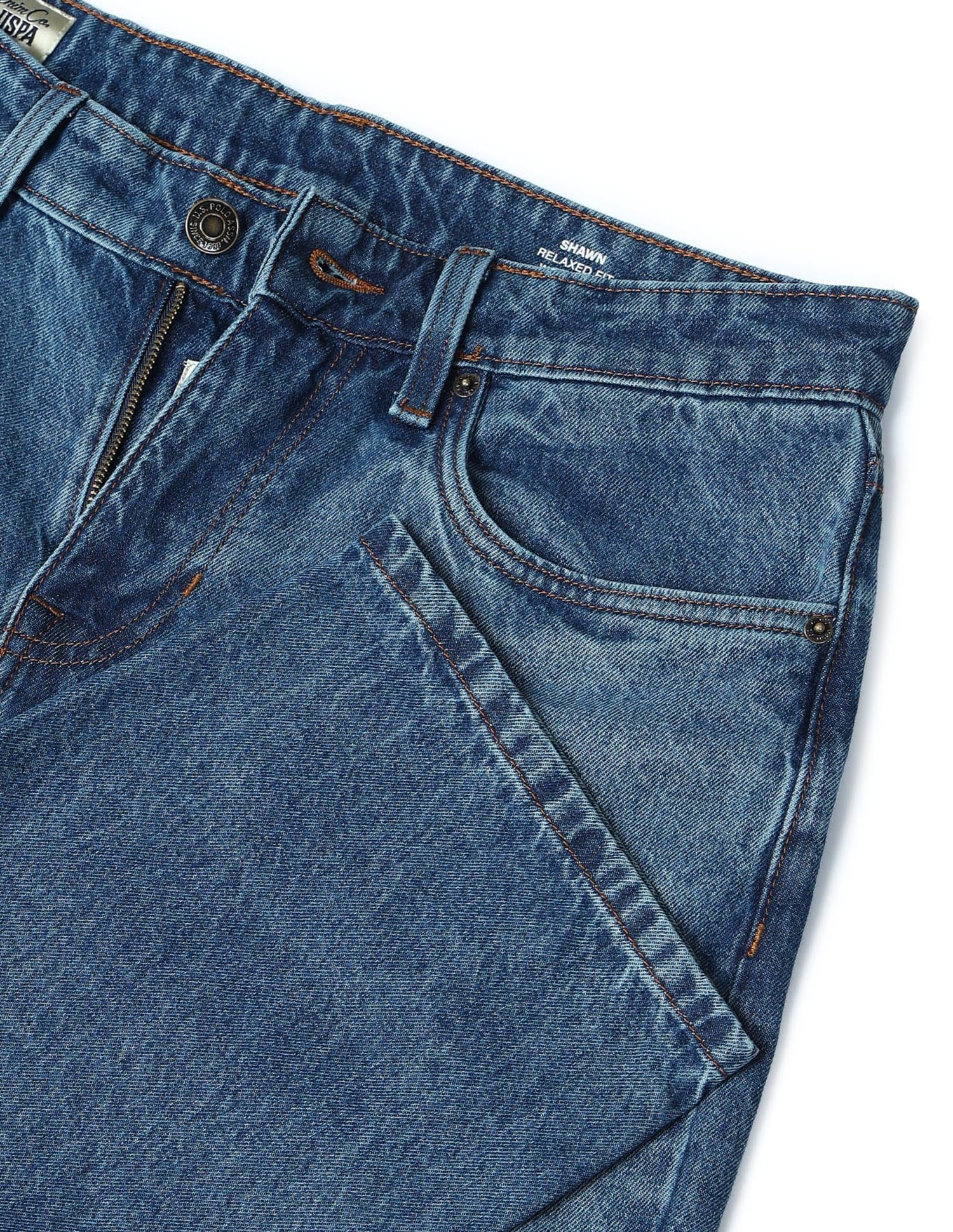 Shawn Relaxed Fit Blue Jeans - Image 2