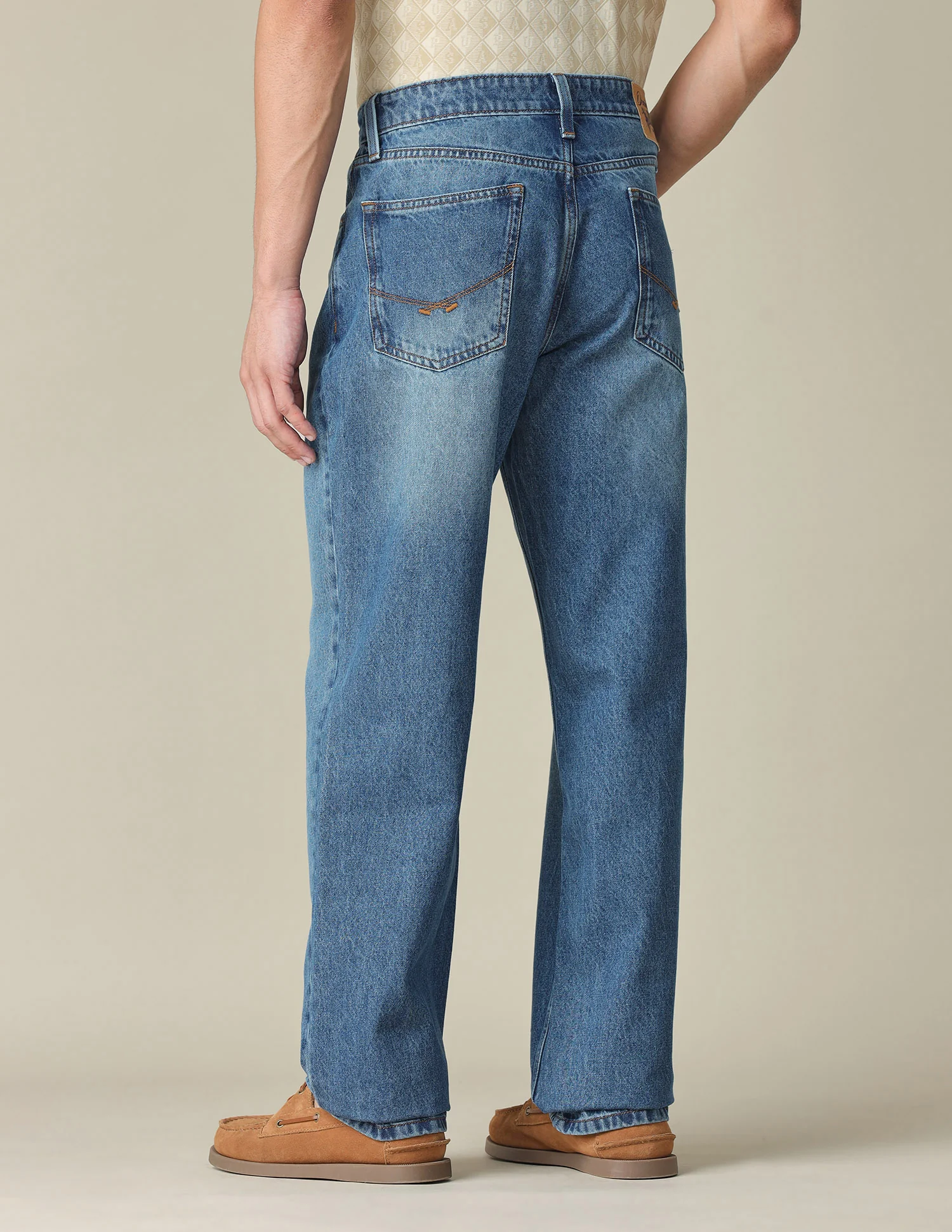Shawn Relaxed Fit Blue Jeans - Image 5