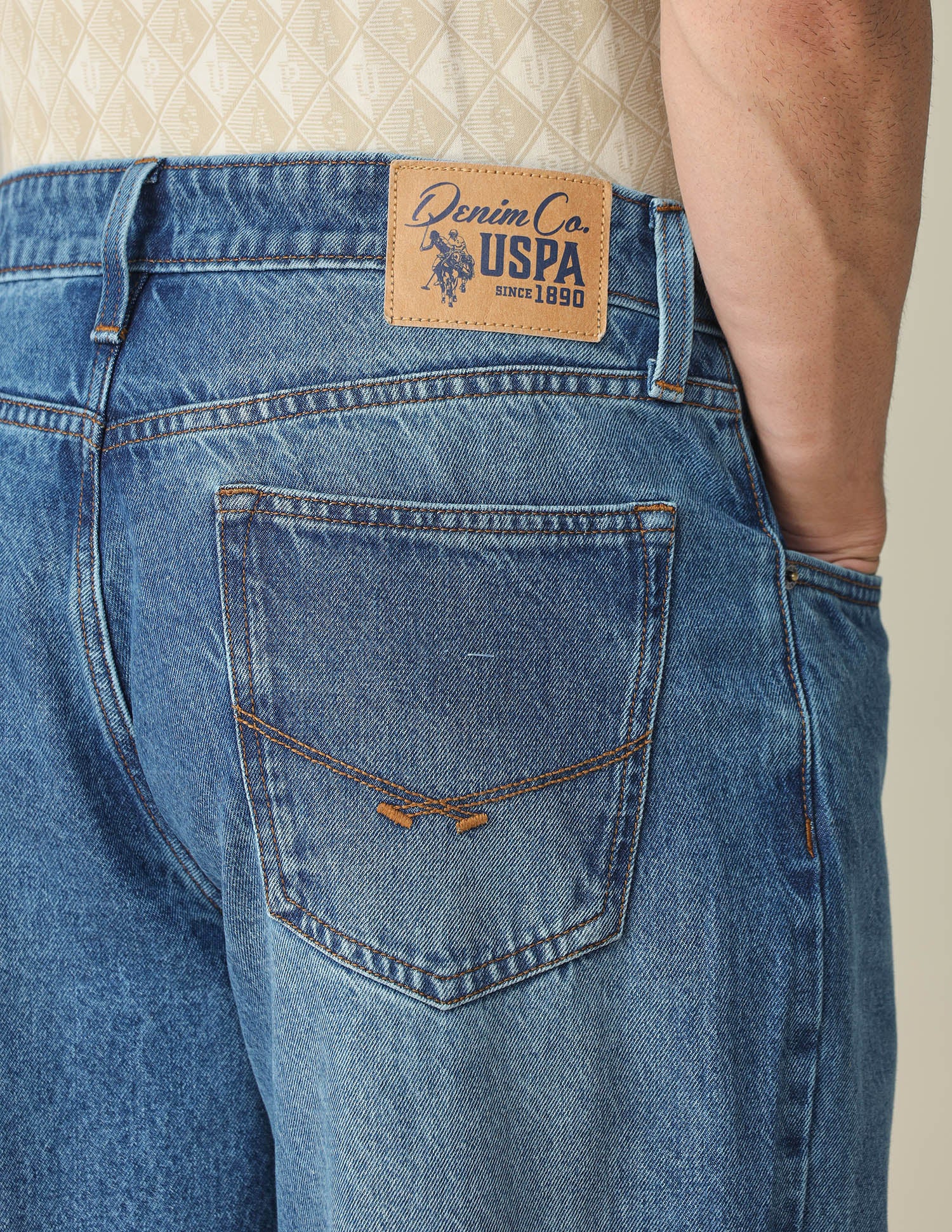 Shawn Relaxed Fit Blue Jeans - Image 8