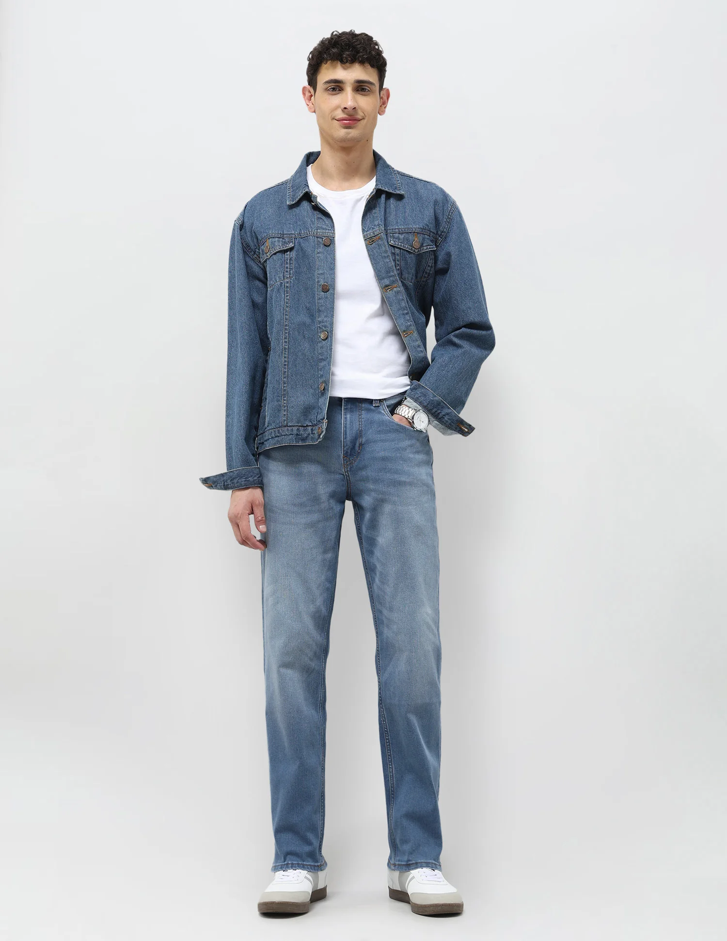 Shawn Relaxed Fit Blue Jeans - Image 3
